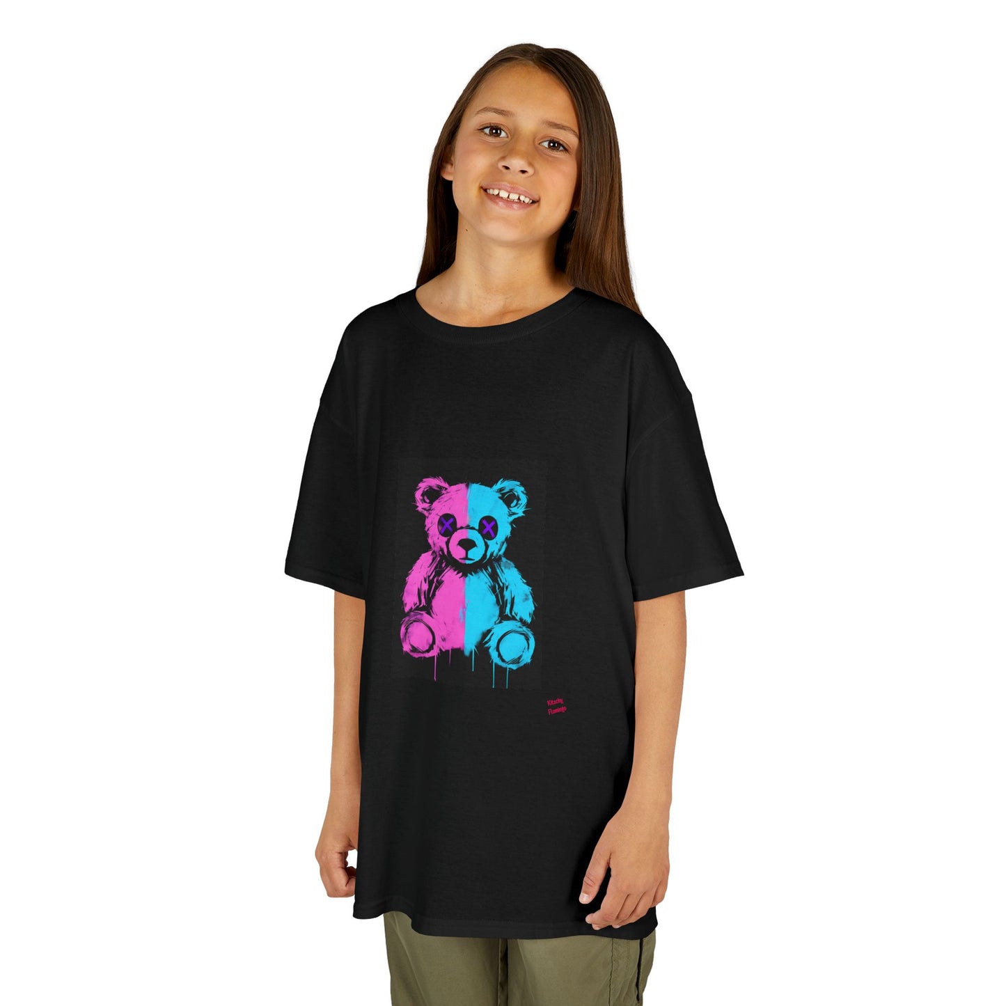 Vibrant Bear Kids Tee, Fun Tshirt for Children or Teens, Birthday Gift, Playful Design, Everyday Wear, Youth Fashion