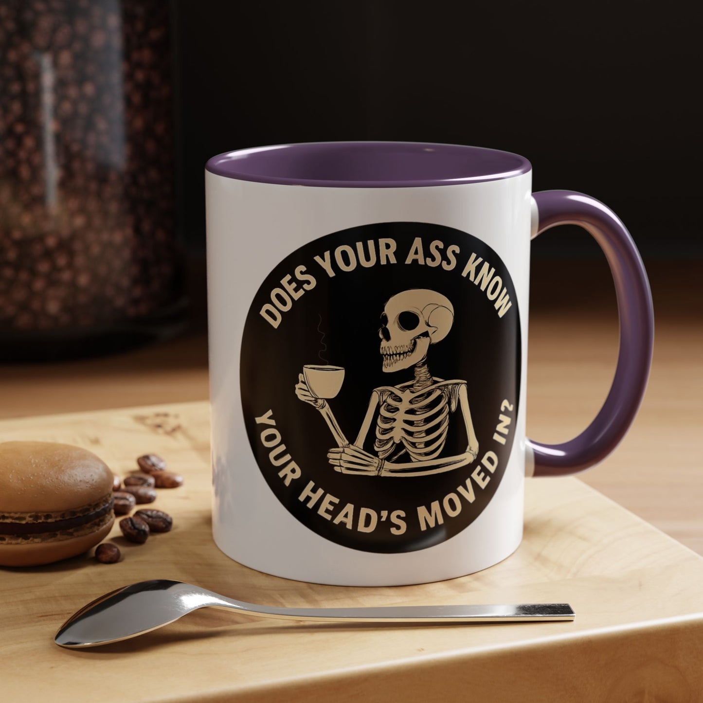 Funny Skeleton Coffee Mug - Whimsical Gift for Coffee Lovers, Halloween Decor, Unique Office Mug, Morning Motivation, Humorous Tea Cup