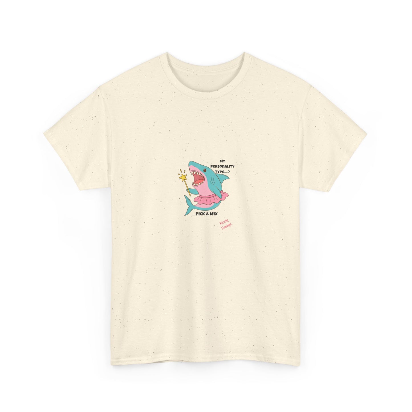 Funny Graphic Shark Tee for Creatives, Unisex Heavy Cotton Shirt, Positive Vibes T-Shirt, Gift for Art Lovers, Spring Fashion Wear