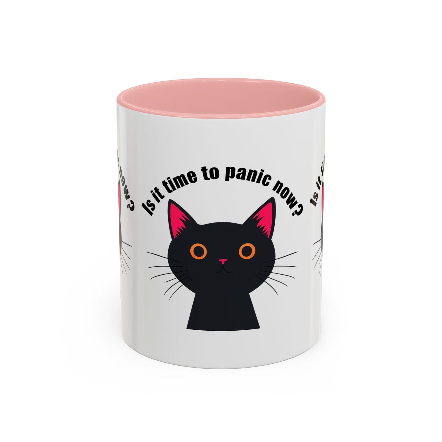 Is It Time to Panic Now? Funny Cat Coffee Mug, Cute Cat Lover Gift, Funny Mug for Cat Owners, Purrfect Gift for Birthdays,