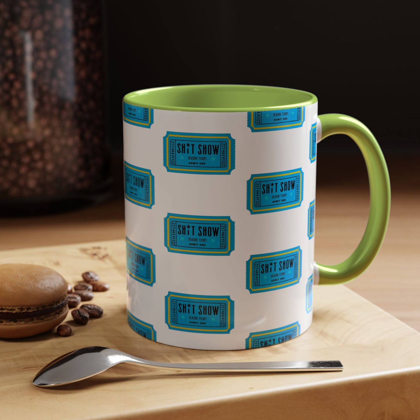 Accent Coffee Mug - 'Sh*t Snow' Design - Fun Gift for Coffee Lovers, Funny Mug for Winter, Unique Holiday Present, Hot Cocoa Cup