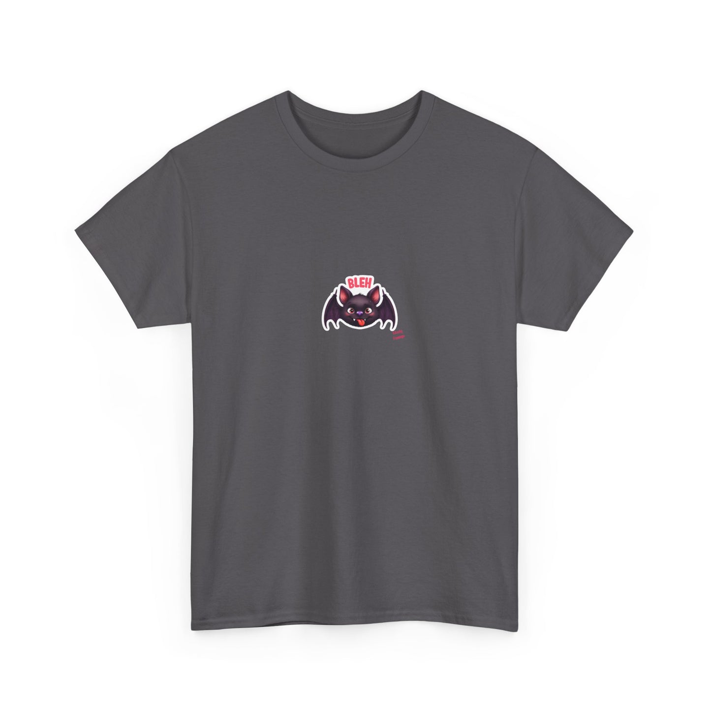 Cute Bat Graphic Unisex Heavy Cotton Tee, Halloween Shirt, Spooky Graphic Tee, Gift for Bat Lovers, Casual Wear, Fall Fashion