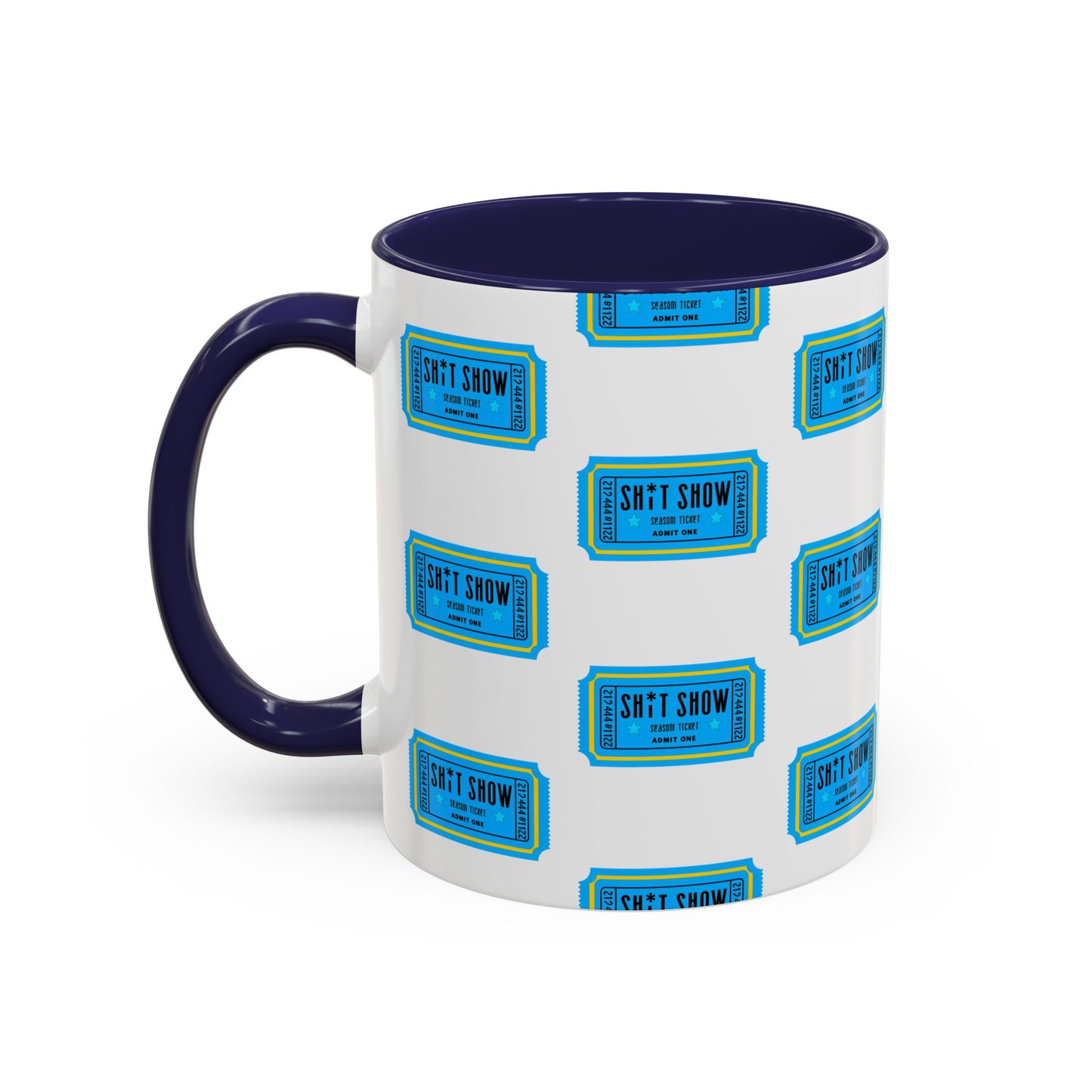 Accent Coffee Mug - 'Sh*t Snow' Design - Fun Gift for Coffee Lovers, Funny Mug for Winter, Unique Holiday Present, Hot Cocoa Cup