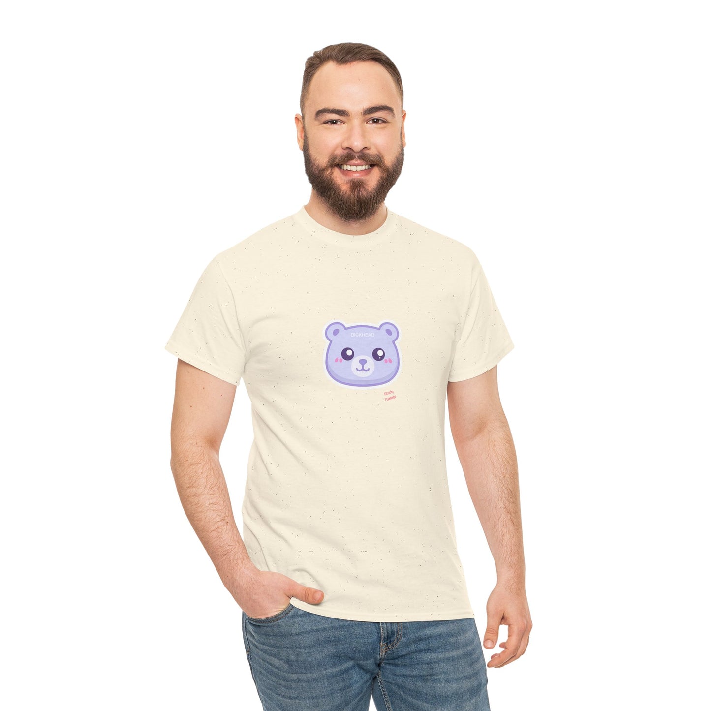 Cute Sweary Bear Graphic Unisex Heavy Cotton Tee, Casual Tee, Funny Tee