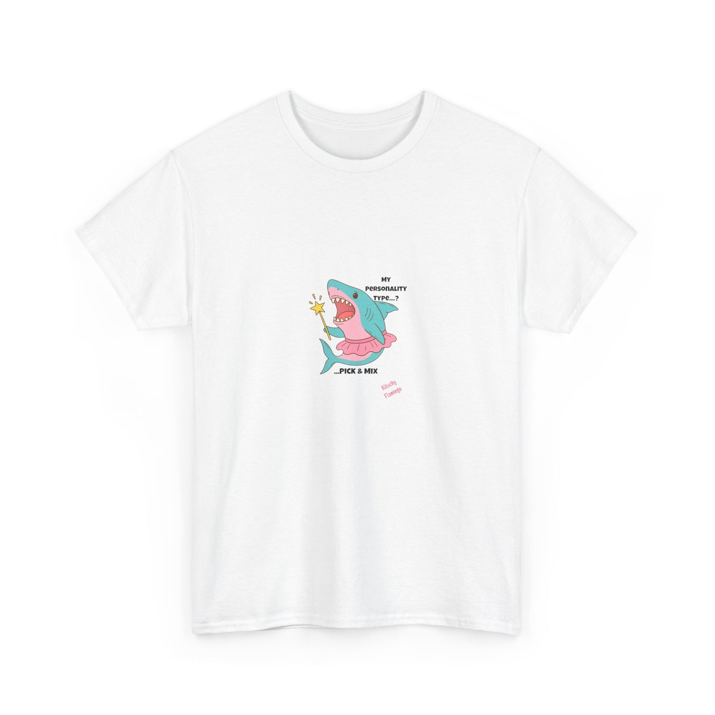 Funny Graphic Shark Tee for Creatives, Unisex Heavy Cotton Shirt, Positive Vibes T-Shirt, Gift for Art Lovers, Spring Fashion Wear