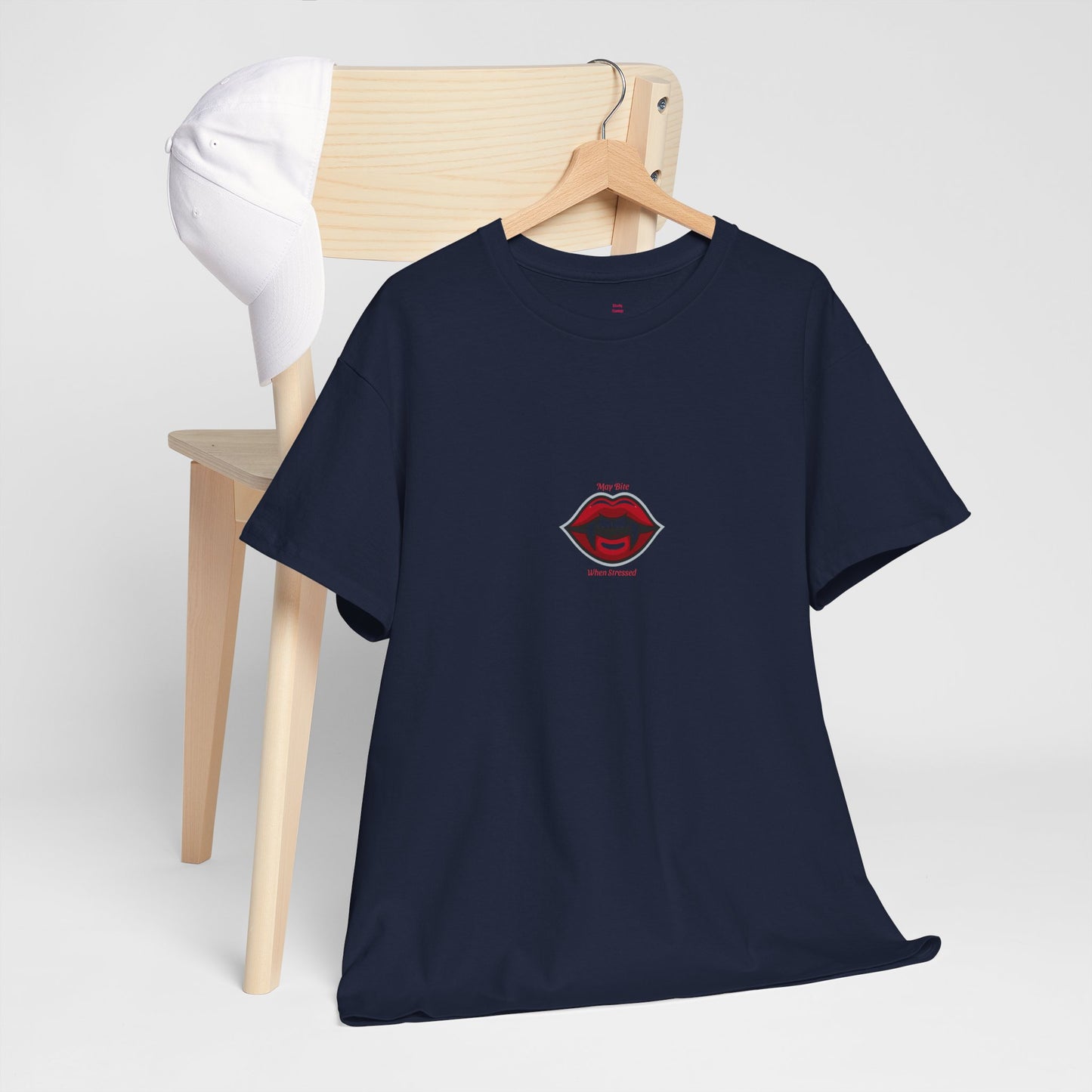 Bold Lips Unisex Heavy Cotton Tee, Graphic Tee, Casual Wear, Trendy T-Shirt, Gift for Her, Gift for Him, Everyday Style