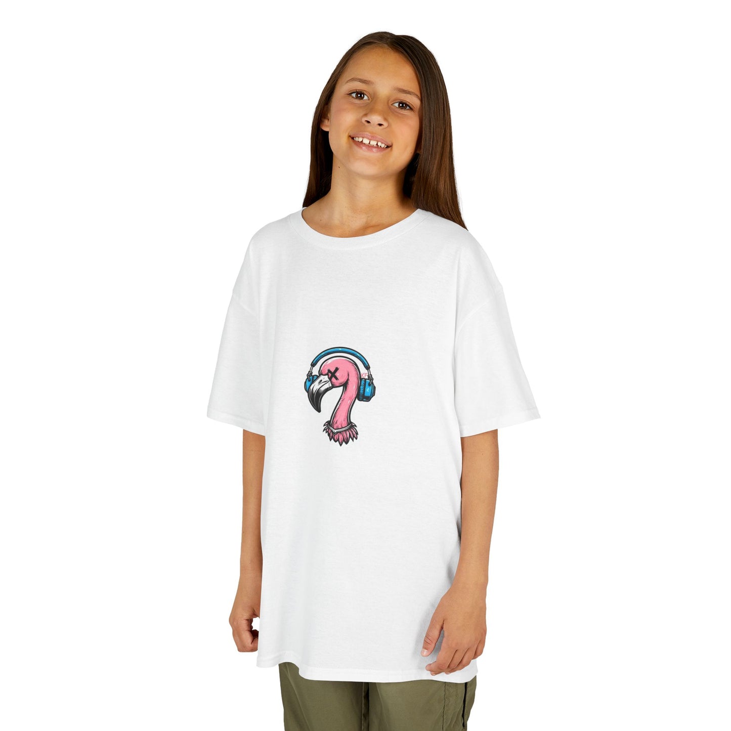 Kitschy Flamingo Kids Tee, Summer Vibes T-Shirt, Chill Kids Apparel, Cute Flamingo Shirt, Perfect Gift for Young Trendsetters