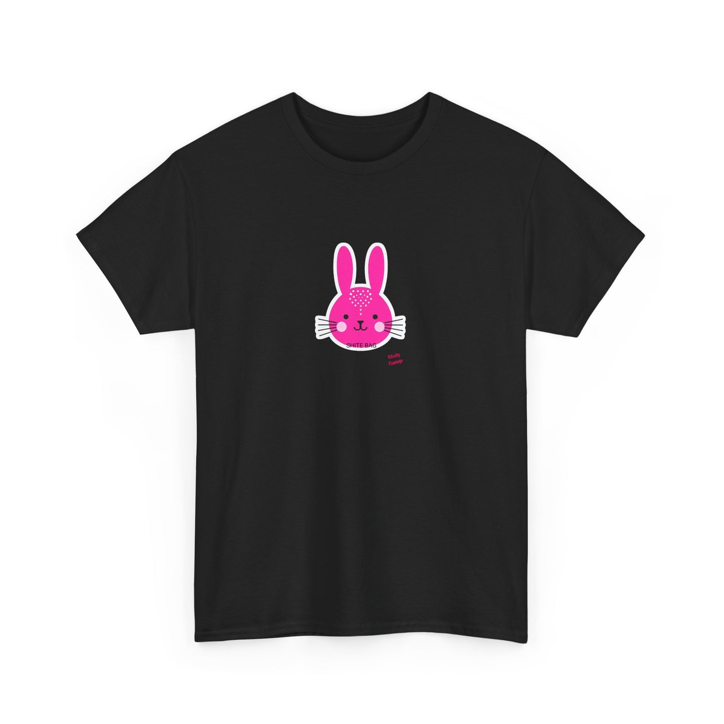Sh*tebag Bunny Unisex Heavy Cotton Tee - Funny Graphic T-Shirt for Animal Lovers, Streetwear Fashion, Casual Wear, Lighthearted Style