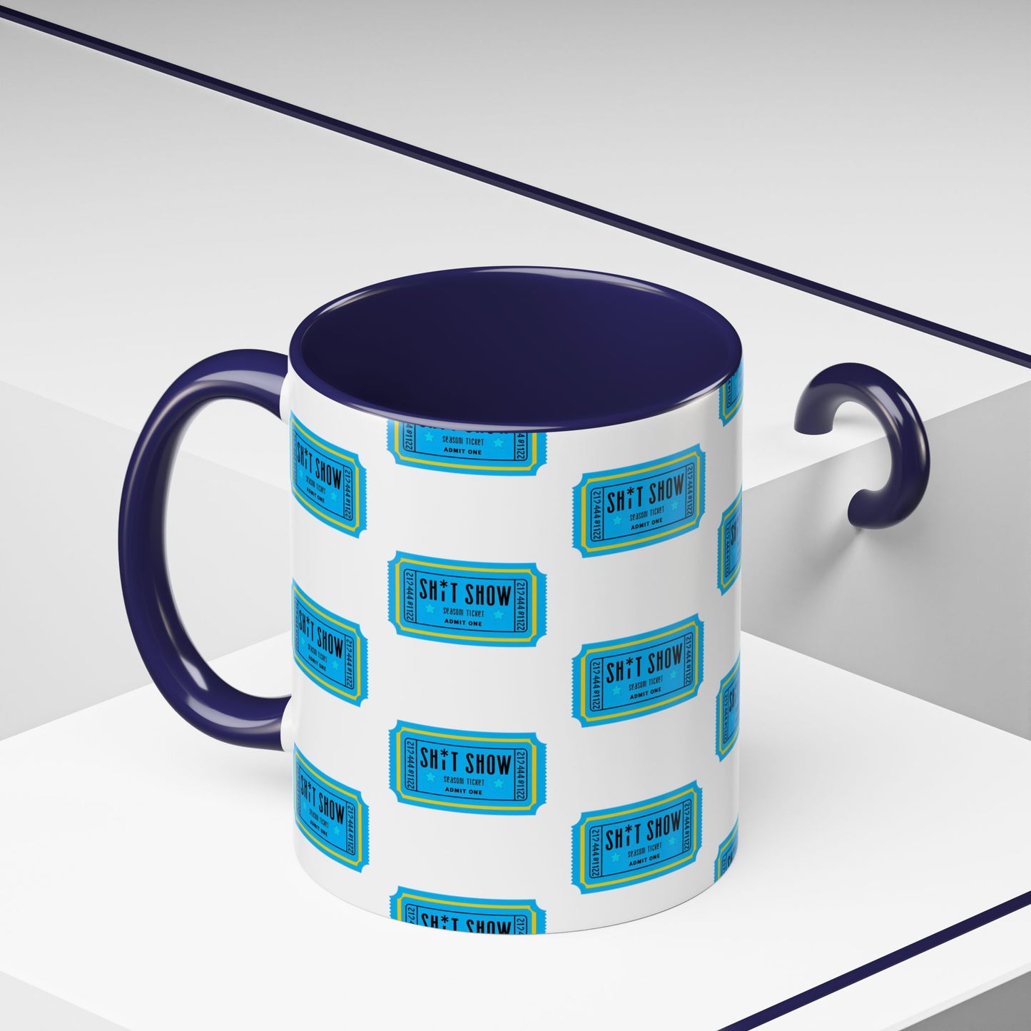 Accent Coffee Mug - 'Sh*t Snow' Design - Fun Gift for Coffee Lovers, Funny Mug for Winter, Unique Holiday Present, Hot Cocoa Cup