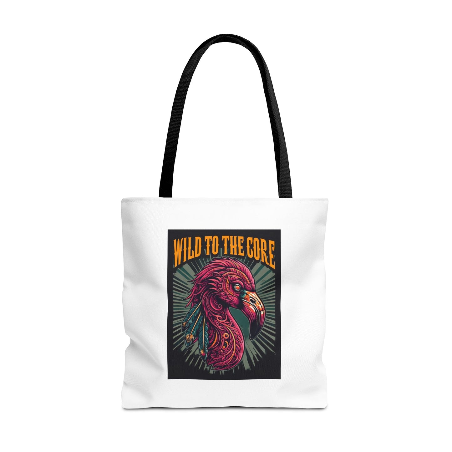 Wild FlamingoTote Bag, Eco-Friendly Shopping Tote, Unique Gift, Trendy Handbag, Wild to the Core Design