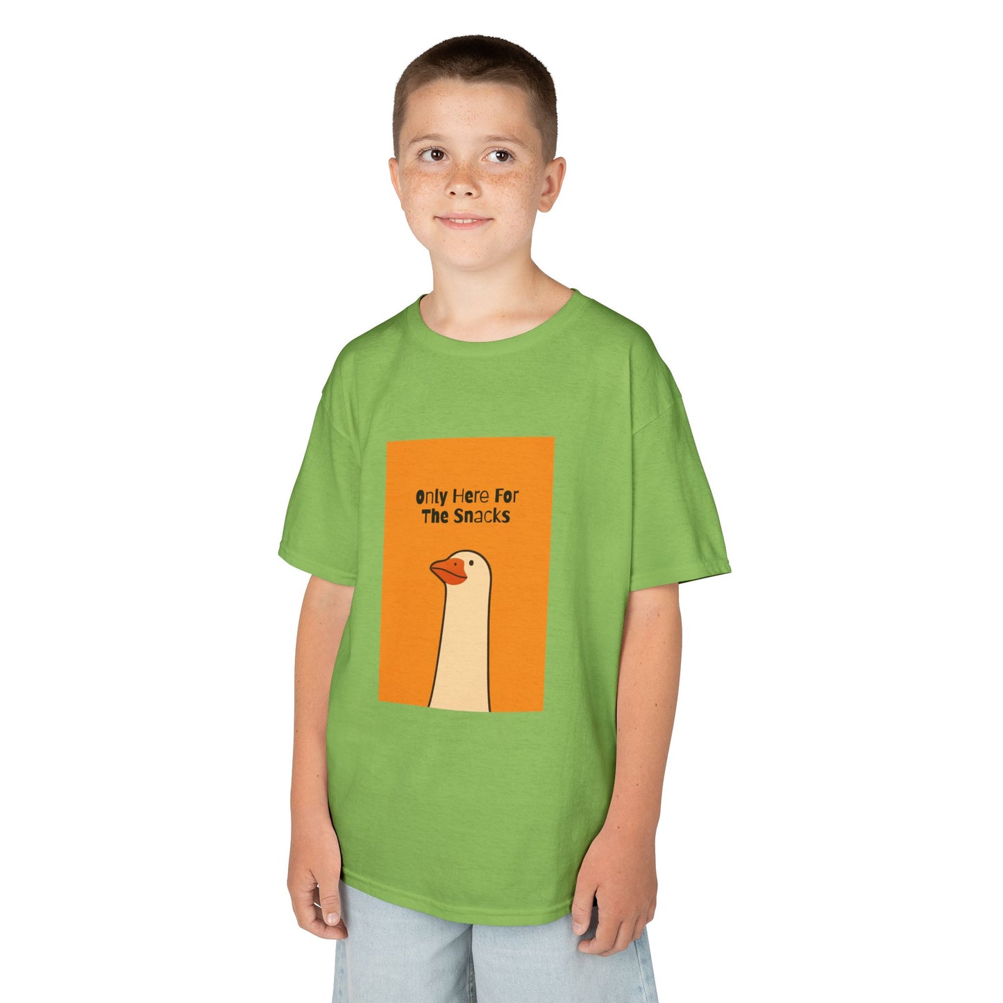 Only Here For The Snacks-Themed Kids Tee, Funny Kids T-Shirt, Cute Children's Apparel, Gift for Snack Lovers, Perfect for Birthday and Playdates