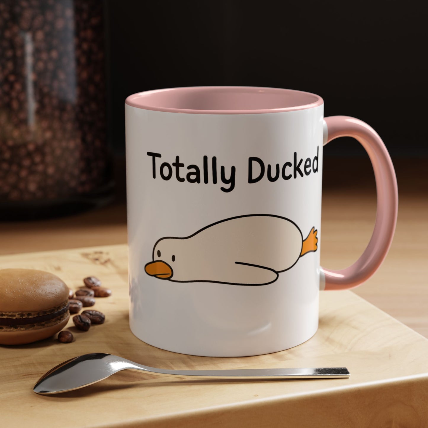 Totally Ducked Coffee Mug, Funny Mug, Quirky Gift, Duck Lover Gift, Humorous Kitchenware, Coffee Tea Mug