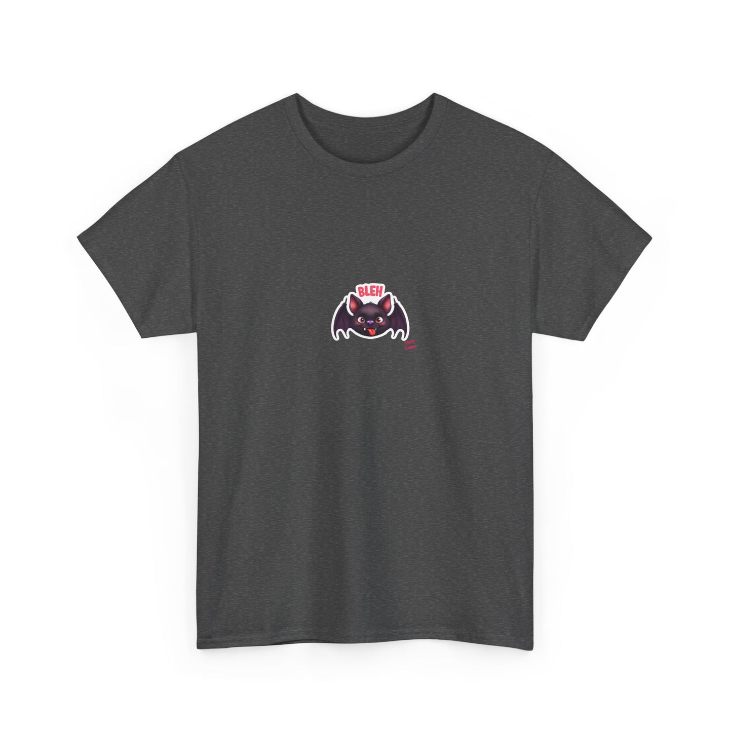 Cute Bat Graphic Unisex Heavy Cotton Tee, Halloween Shirt, Spooky Graphic Tee, Gift for Bat Lovers, Casual Wear, Fall Fashion