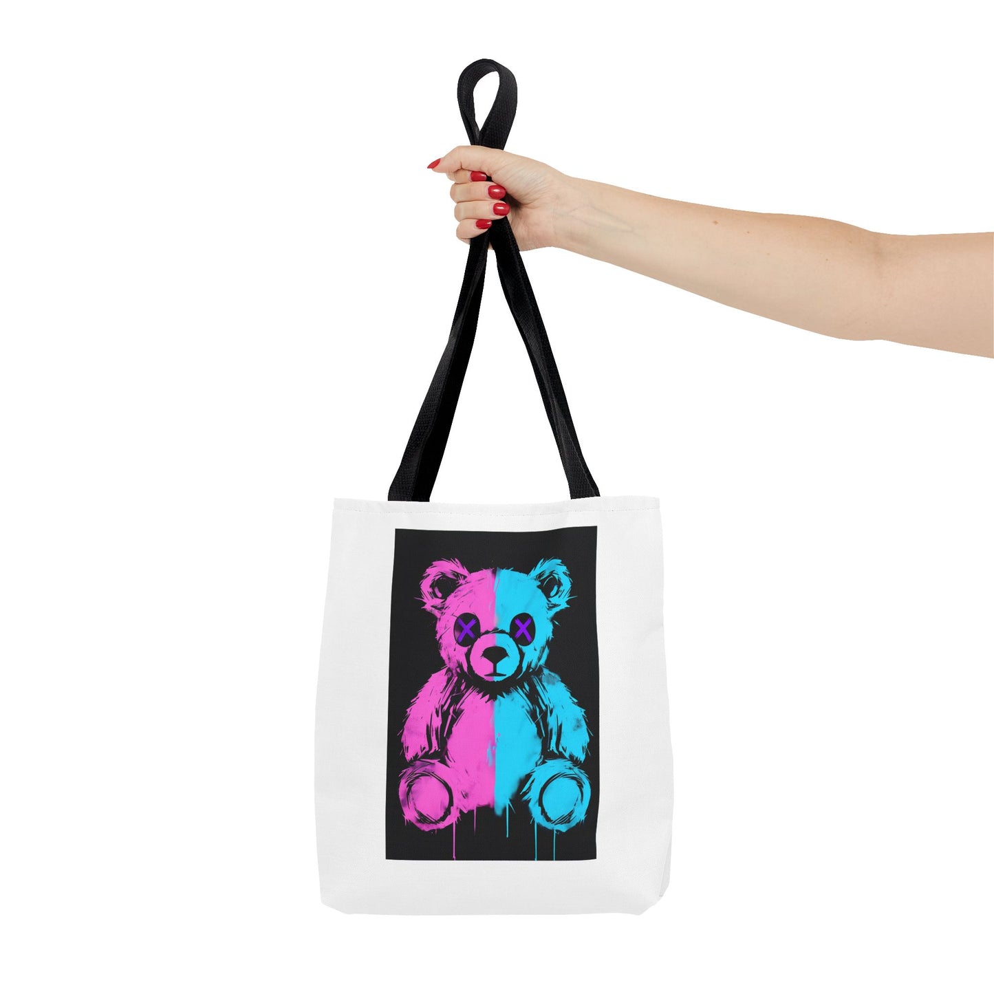 Vibrant Graphic Bear Tote Bag for Trendy Style, Eco-Friendly Shopping, Art Lovers' Gift, Fashion Statement, Everyday Use