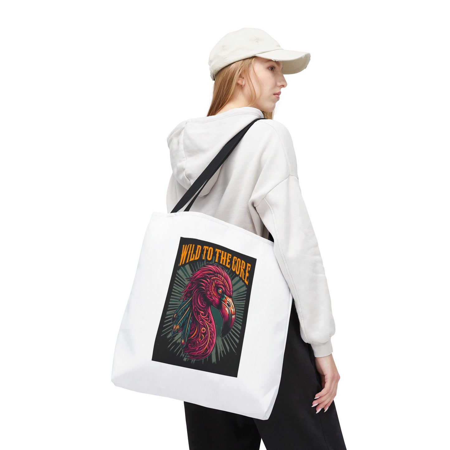 Wild FlamingoTote Bag, Eco-Friendly Shopping Tote, Unique Gift, Trendy Handbag, Wild to the Core Design