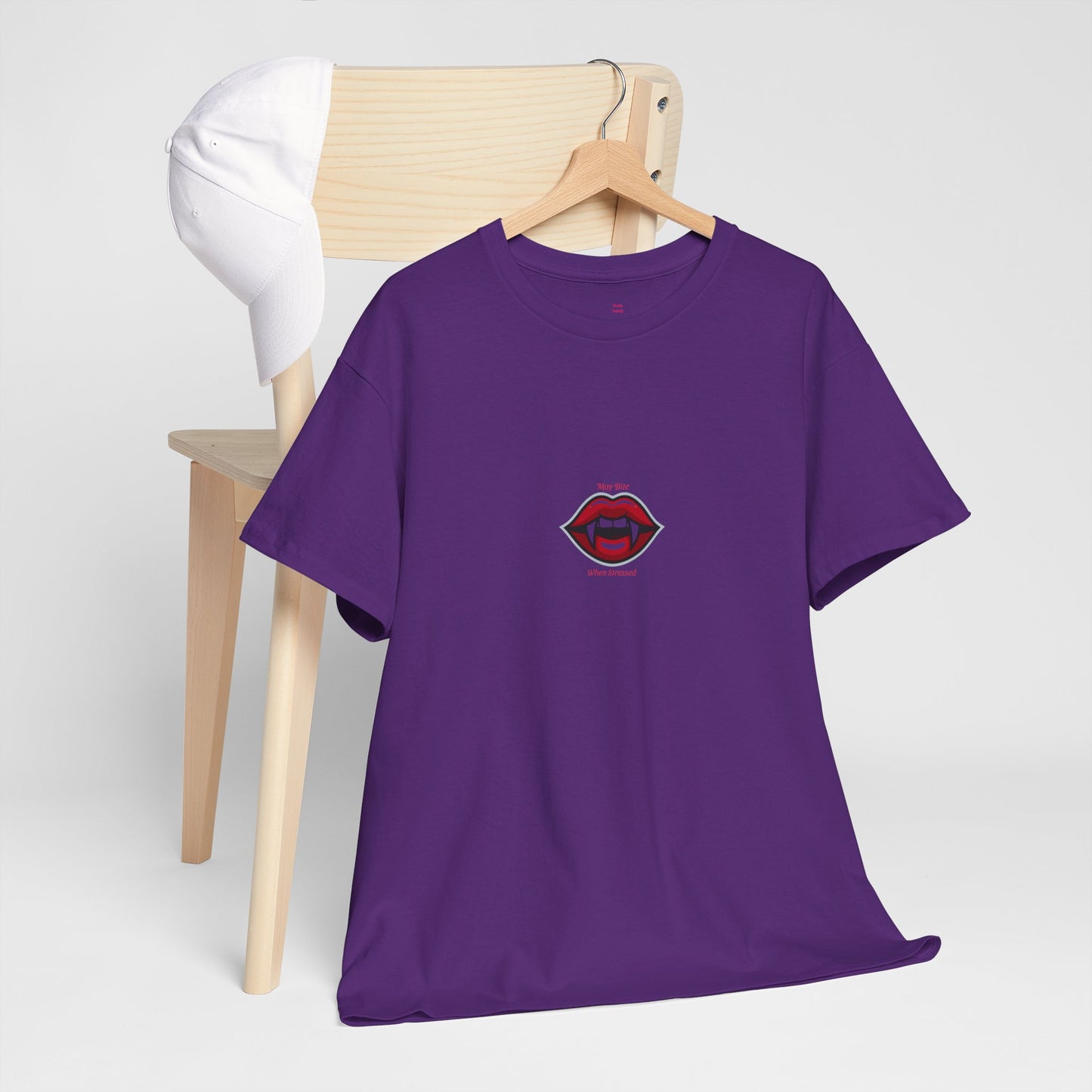 Bold Lips Unisex Heavy Cotton Tee, Graphic Tee, Casual Wear, Trendy T-Shirt, Gift for Her, Gift for Him, Everyday Style