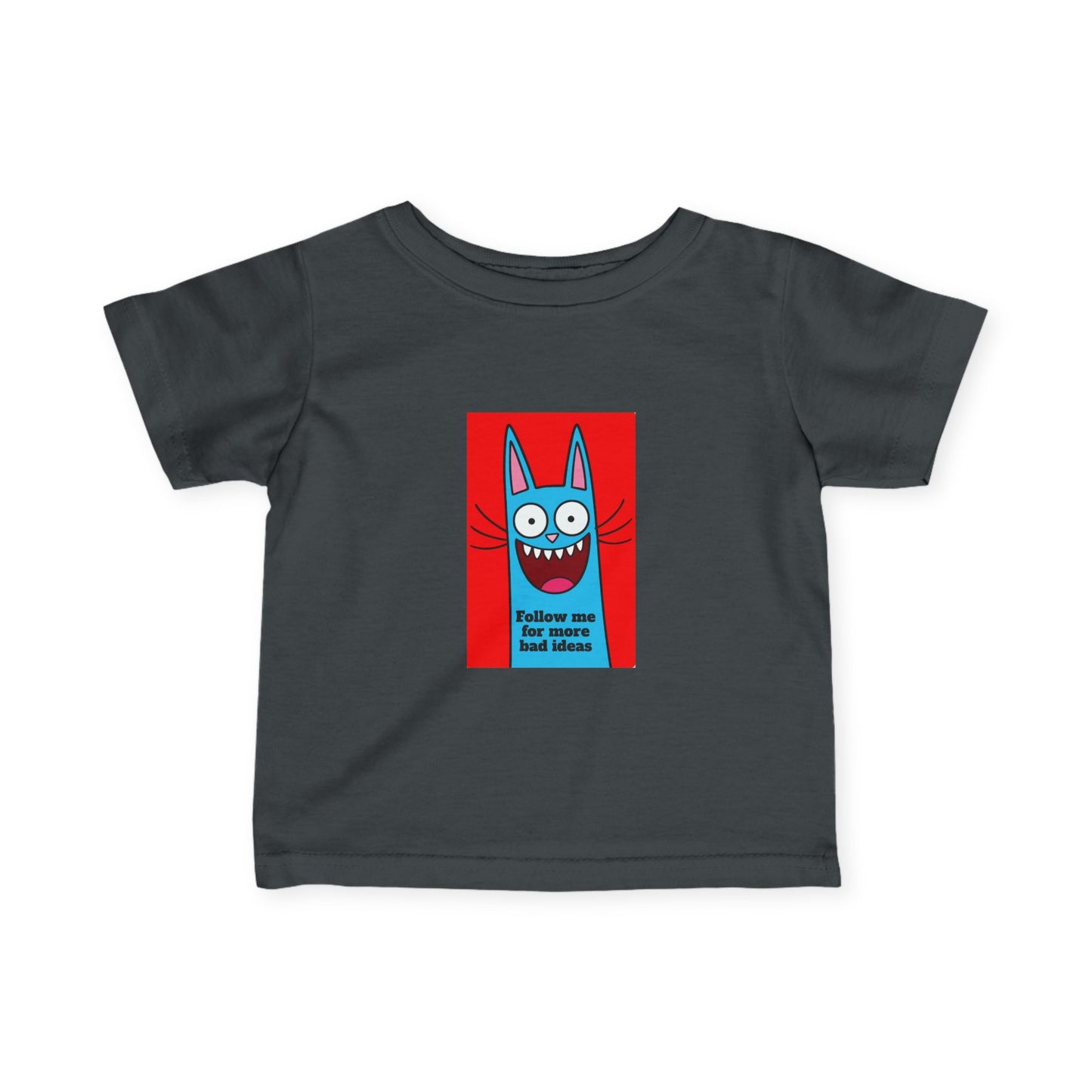 Playful Infant Tee with Funny Cat Design, Cute Baby T-Shirt, Gift for New Parents, Toddler Clothing, Children's Apparel, Funny Kitten Top