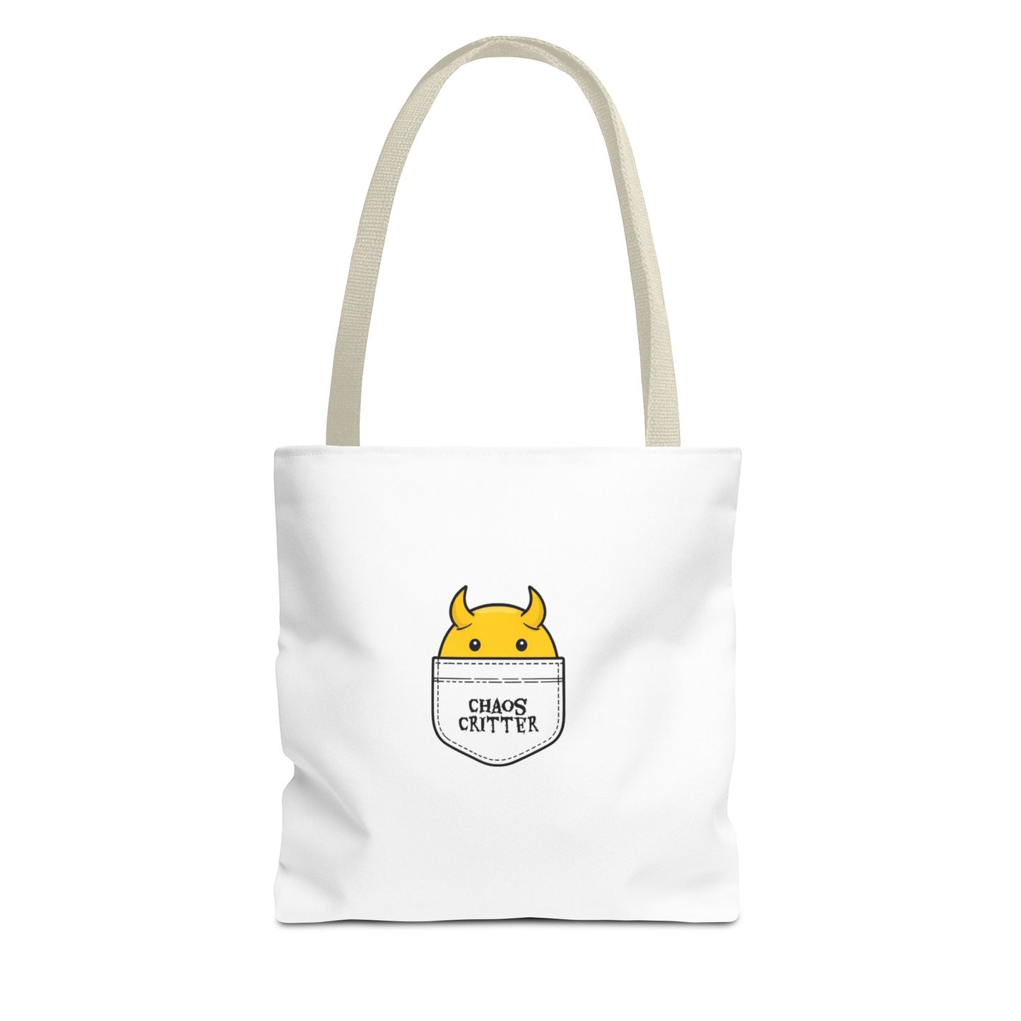 Chaos Critter Tote Bag, Fun Tote for All Occasions, Perfect Gift for Students, Eco-Friendly Shopping Bag, Cute Design, Everyday Use