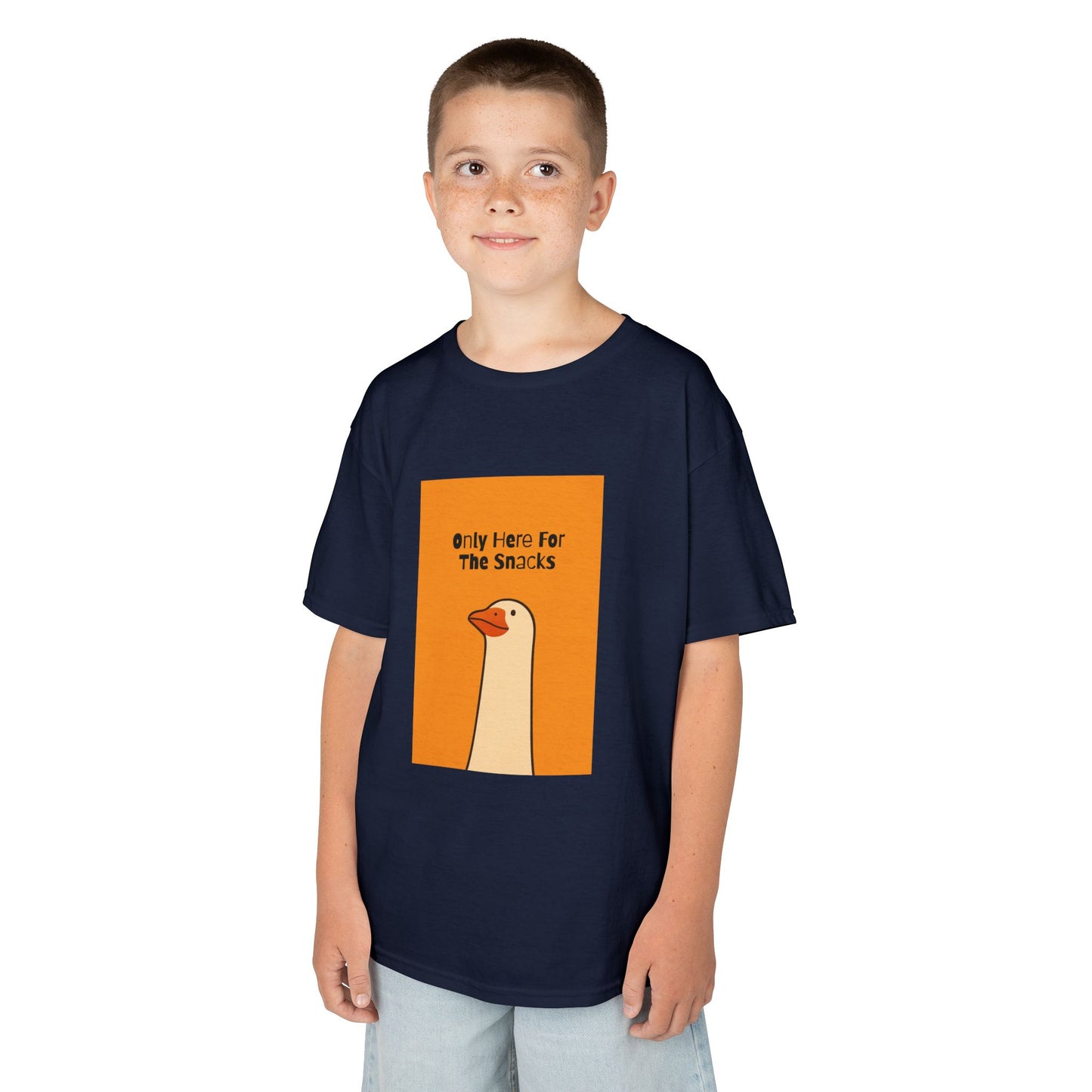 Only Here For The Snacks-Themed Kids Tee, Funny Kids T-Shirt, Cute Children's Apparel, Gift for Snack Lovers, Perfect for Birthday and Playdates