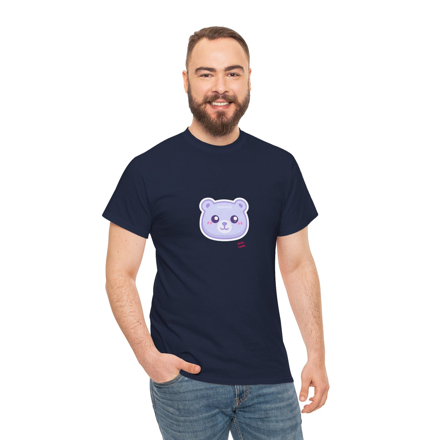 Cute Sweary Bear Graphic Unisex Heavy Cotton Tee, Casual Tee, Funny Tee