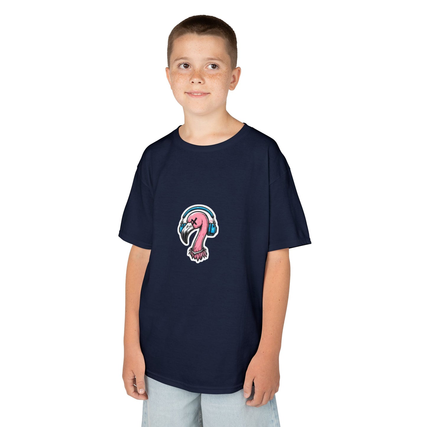 Kitschy Flamingo Kids Tee, Summer Vibes T-Shirt, Chill Kids Apparel, Cute Flamingo Shirt, Perfect Gift for Young Trendsetters