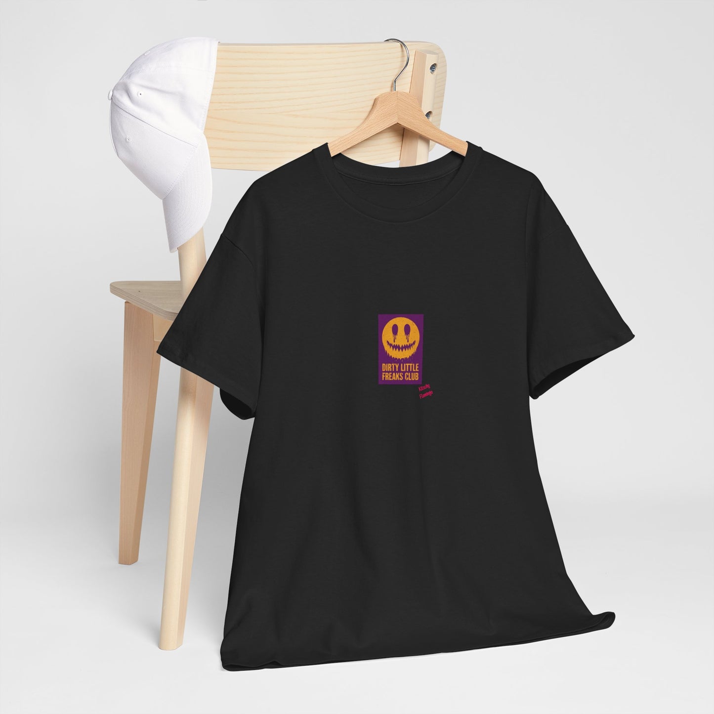 "Dirty Little Freaks Club" Unisex Heavy Cotton Tee, Casual Shirt, Graphic Tee, Trendy Outfit, Gift for Friends, Streetwear Essential