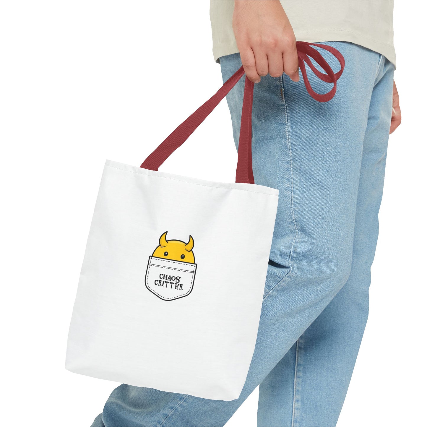 Chaos Critter Tote Bag, Fun Tote for All Occasions, Perfect Gift for Students, Eco-Friendly Shopping Bag, Cute Design, Everyday Use
