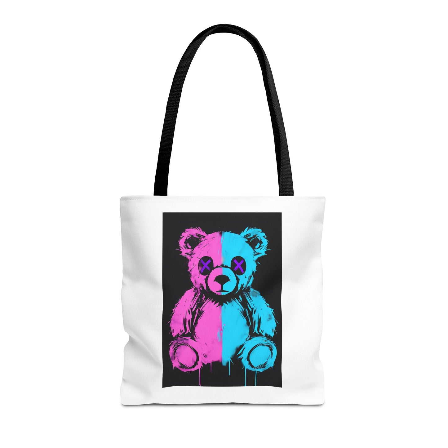 Vibrant Graphic Bear Tote Bag for Trendy Style, Eco-Friendly Shopping, Art Lovers' Gift, Fashion Statement, Everyday Use