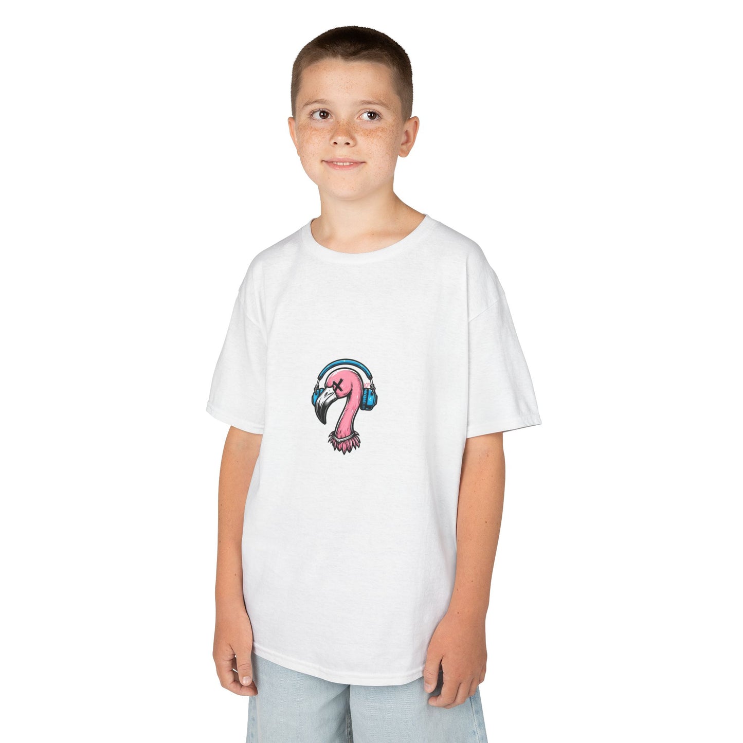 Kitschy Flamingo Kids Tee, Summer Vibes T-Shirt, Chill Kids Apparel, Cute Flamingo Shirt, Perfect Gift for Young Trendsetters