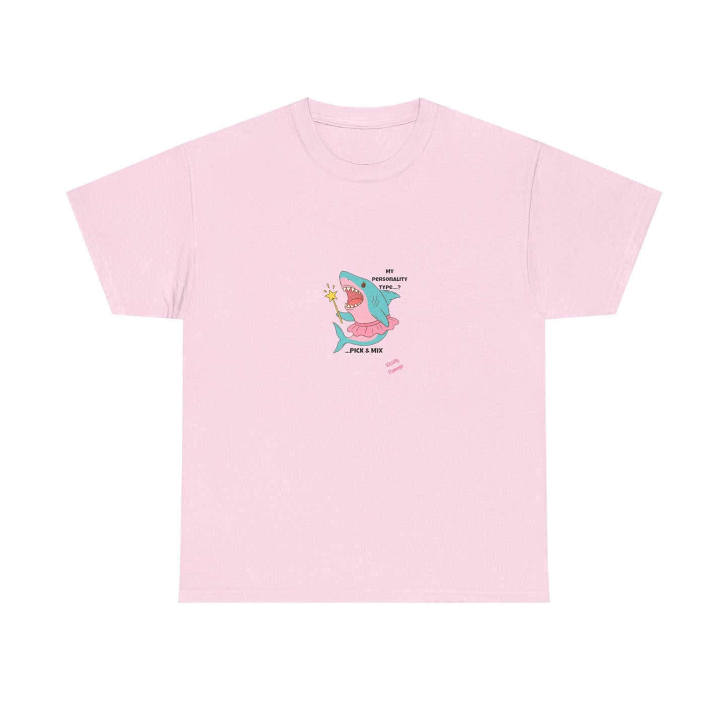 Funny Graphic Shark Tee for Creatives, Unisex Heavy Cotton Shirt, Positive Vibes T-Shirt, Gift for Art Lovers, Spring Fashion Wear