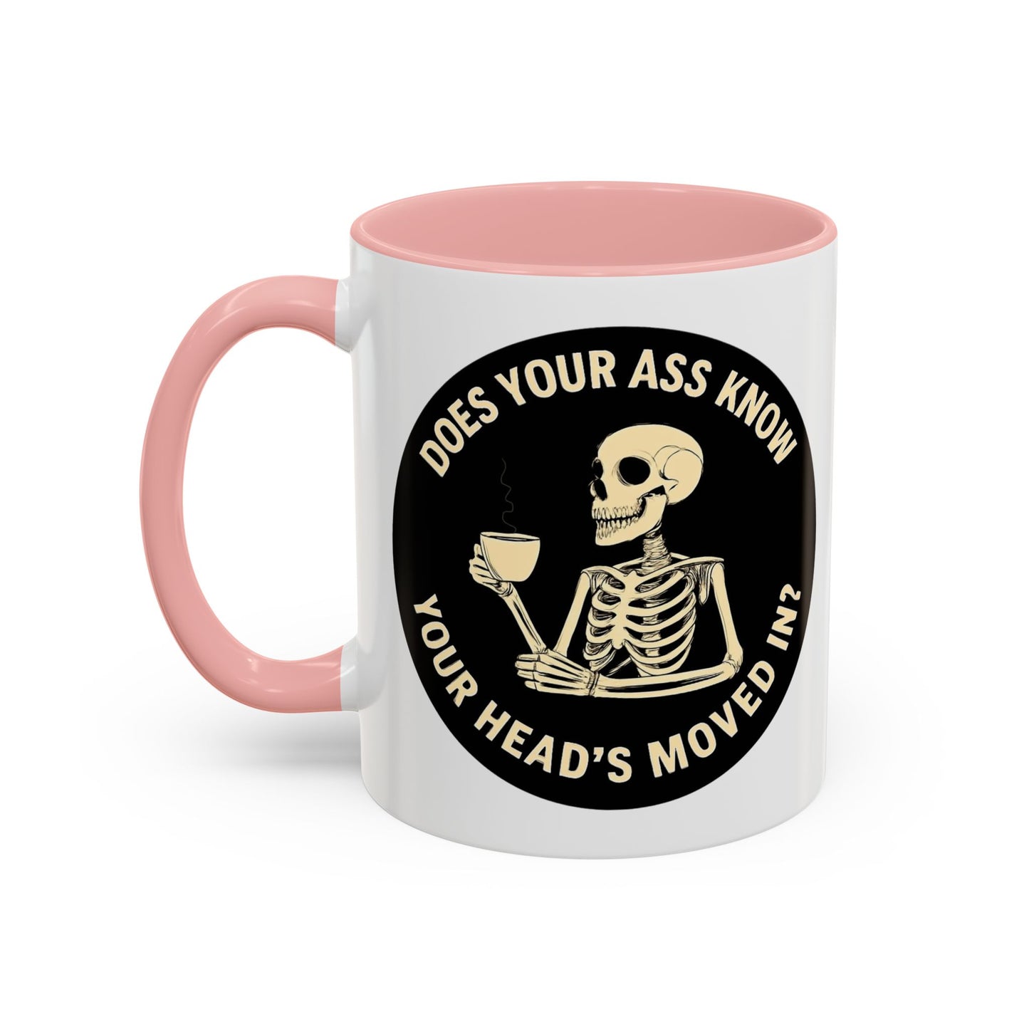 Funny Skeleton Coffee Mug - Whimsical Gift for Coffee Lovers, Halloween Decor, Unique Office Mug, Morning Motivation, Humorous Tea Cup