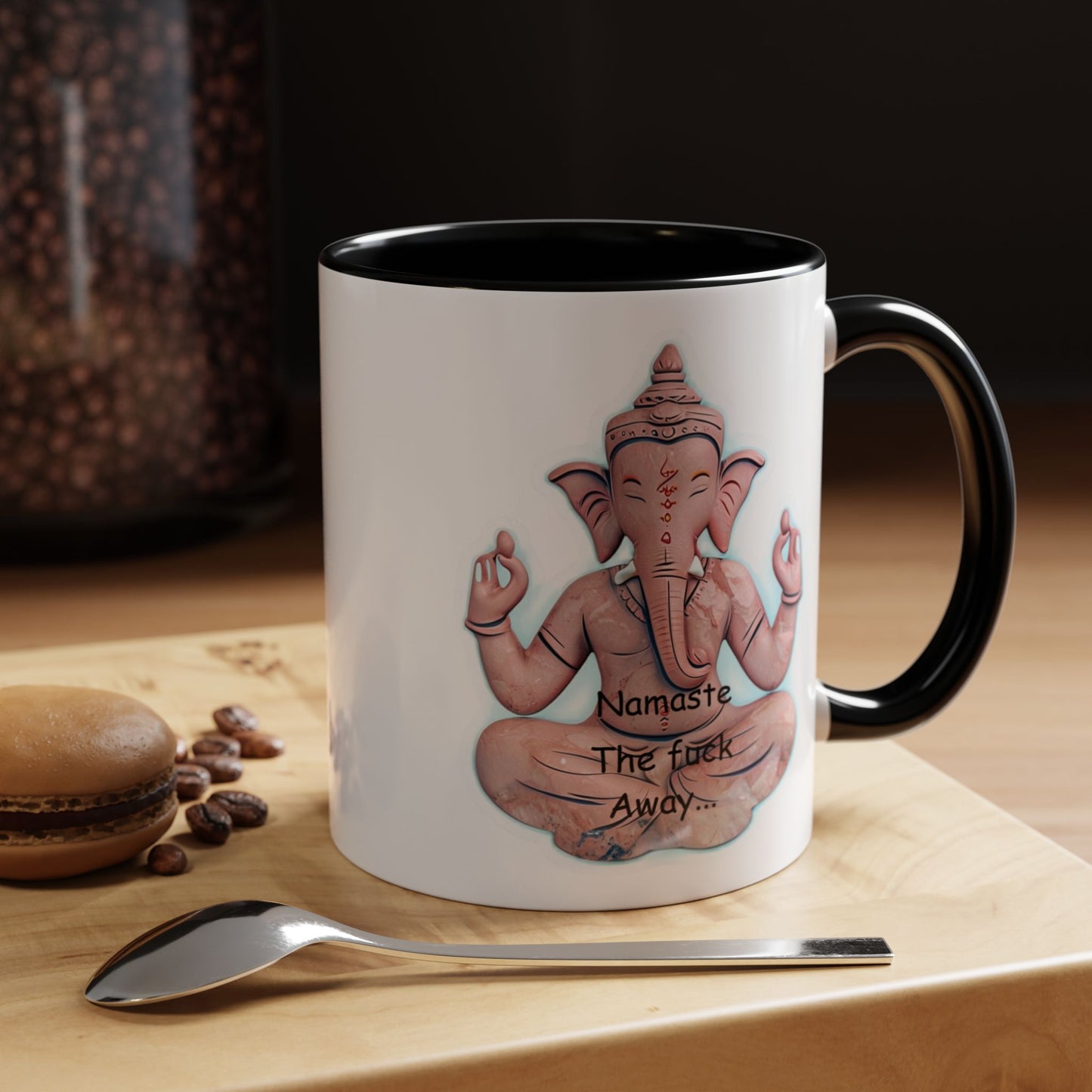 Namaste the F*ck Away Coffee Mug | Yoga Gift | Funny Mug | Meditation Style | Unique Office Drinkware | Zen Decor
