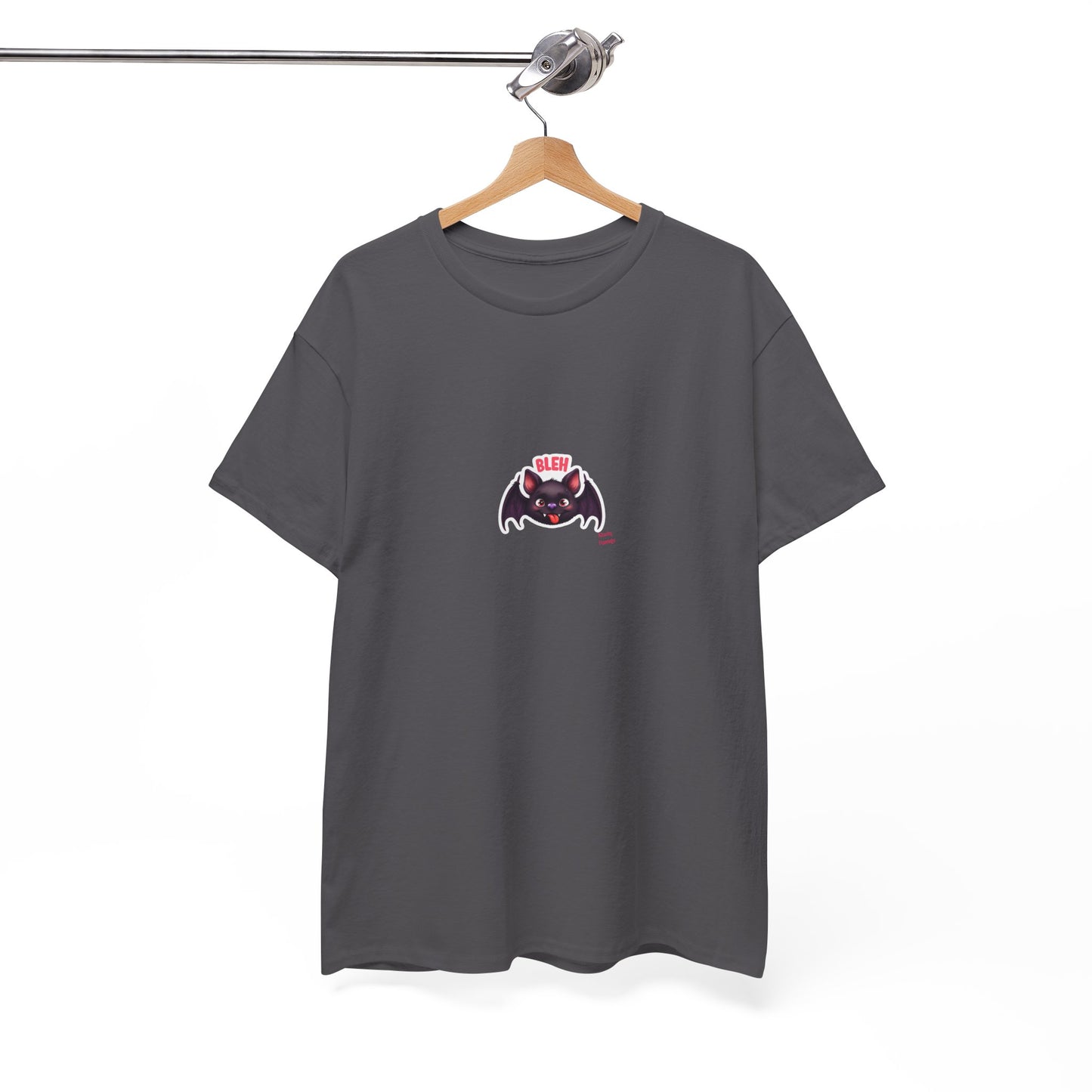 Cute Bat Graphic Unisex Heavy Cotton Tee, Halloween Shirt, Spooky Graphic Tee, Gift for Bat Lovers, Casual Wear, Fall Fashion