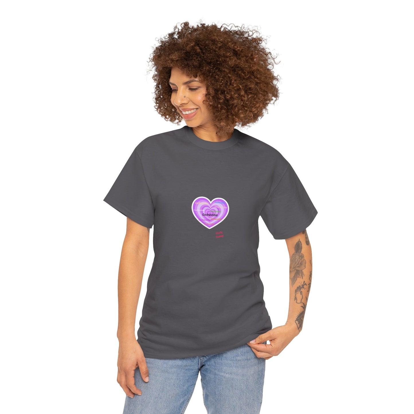 Heartfelt Rude Unisex Heavy Cotton Tee, Casual Wear, Gift for Couples, Everyday Comfort, Funny Graphic Tee