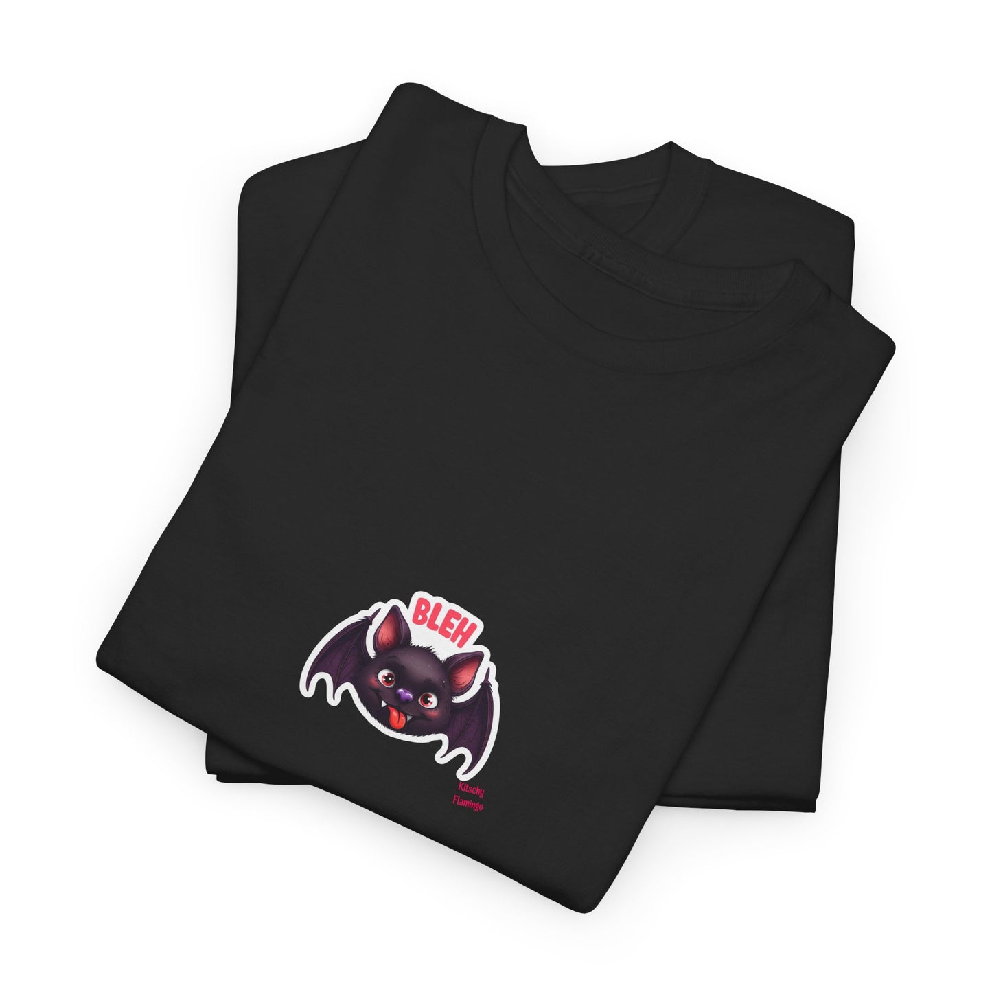 Cute Bat Graphic Unisex Heavy Cotton Tee, Halloween Shirt, Spooky Graphic Tee, Gift for Bat Lovers, Casual Wear, Fall Fashion