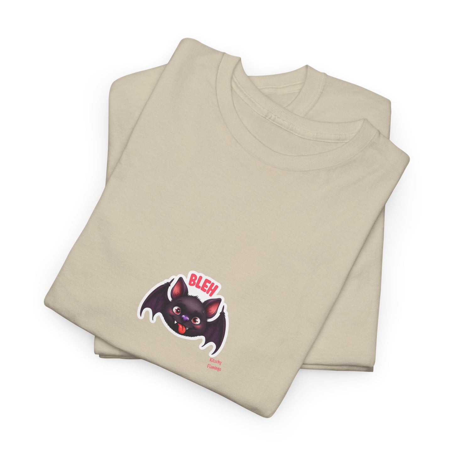 Cute Bat Graphic Unisex Heavy Cotton Tee, Halloween Shirt, Spooky Graphic Tee, Gift for Bat Lovers, Casual Wear, Fall Fashion