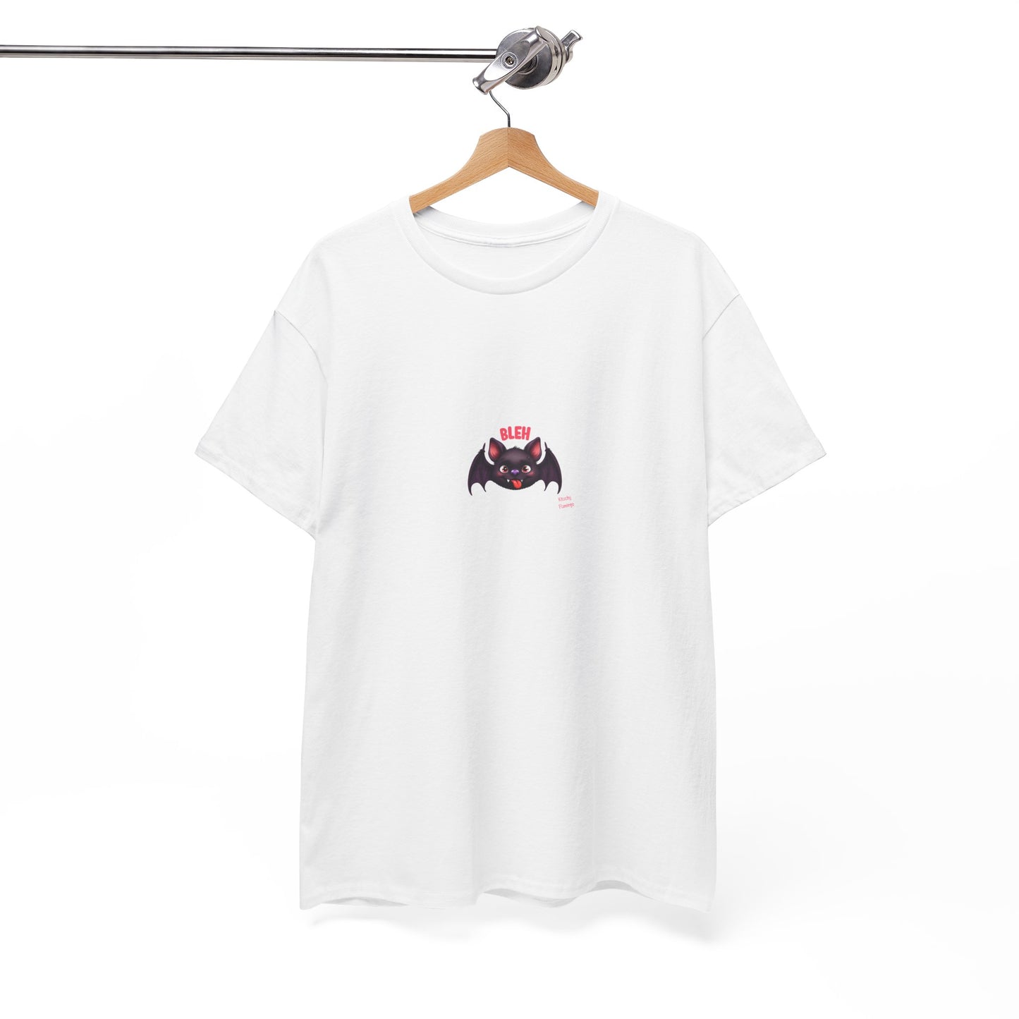 Cute Bat Graphic Unisex Heavy Cotton Tee, Halloween Shirt, Spooky Graphic Tee, Gift for Bat Lovers, Casual Wear, Fall Fashion