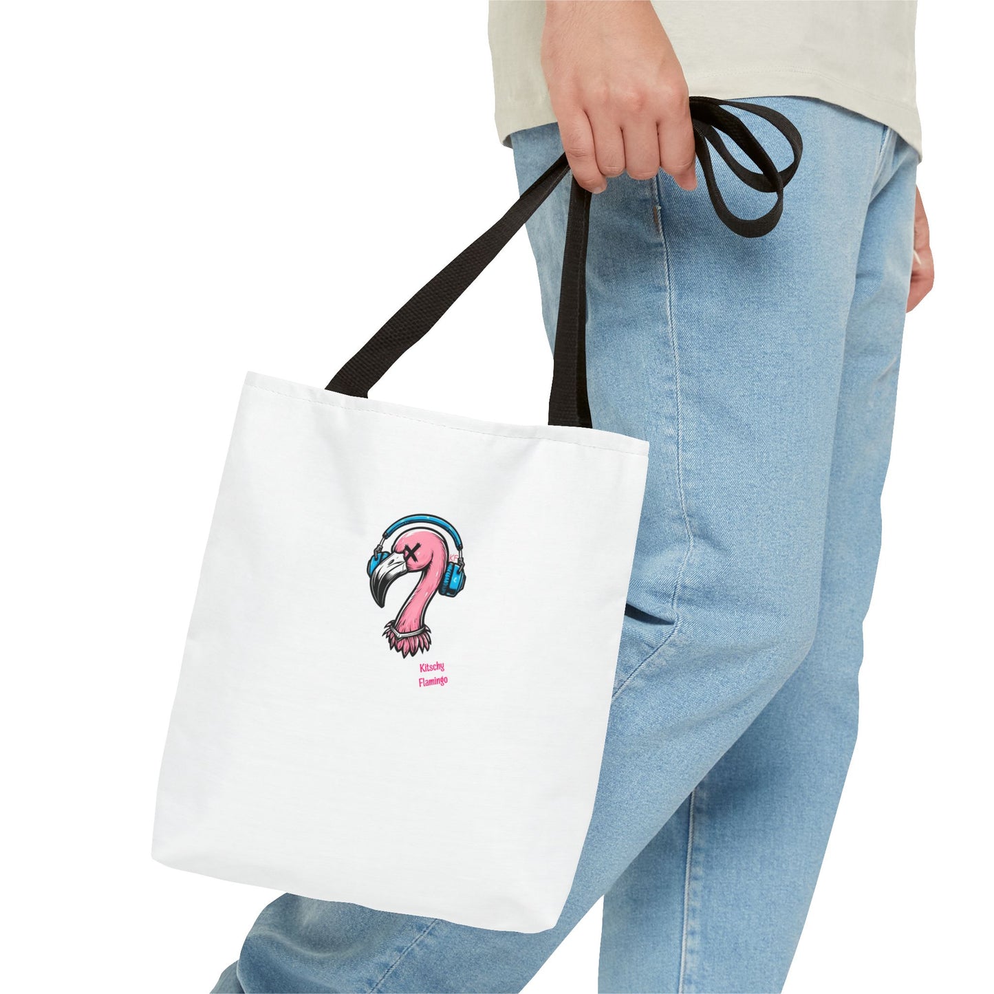 Kitschy Flamingo Tote Bag - Perfect for Beach Days, Shopping, Gifts, Eco-Friendly, Fun Travel Accessory