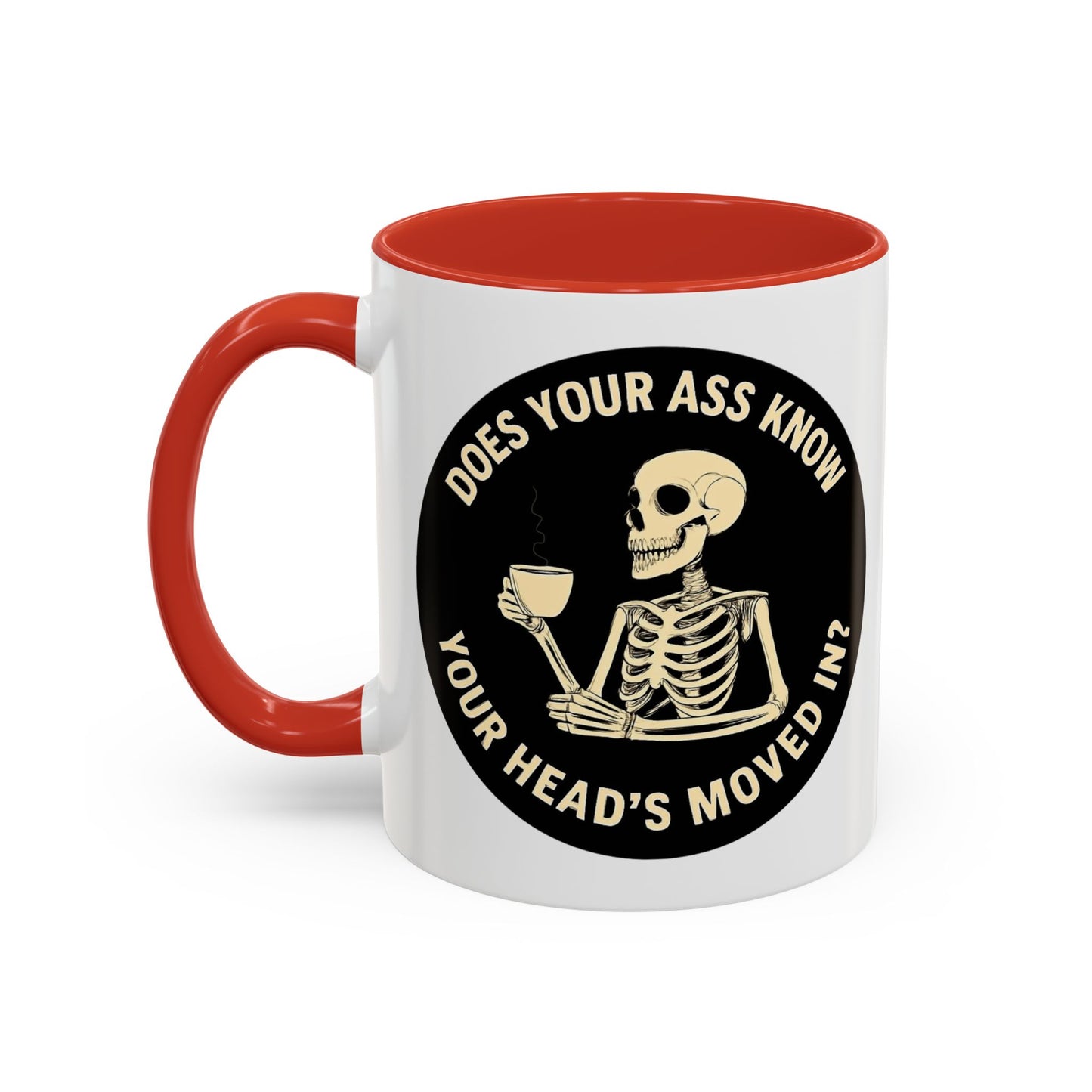 Funny Skeleton Coffee Mug - Whimsical Gift for Coffee Lovers, Halloween Decor, Unique Office Mug, Morning Motivation, Humorous Tea Cup