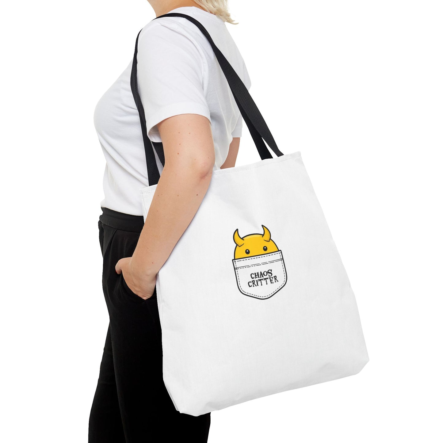 Chaos Critter Tote Bag, Fun Tote for All Occasions, Perfect Gift for Students, Eco-Friendly Shopping Bag, Cute Design, Everyday Use