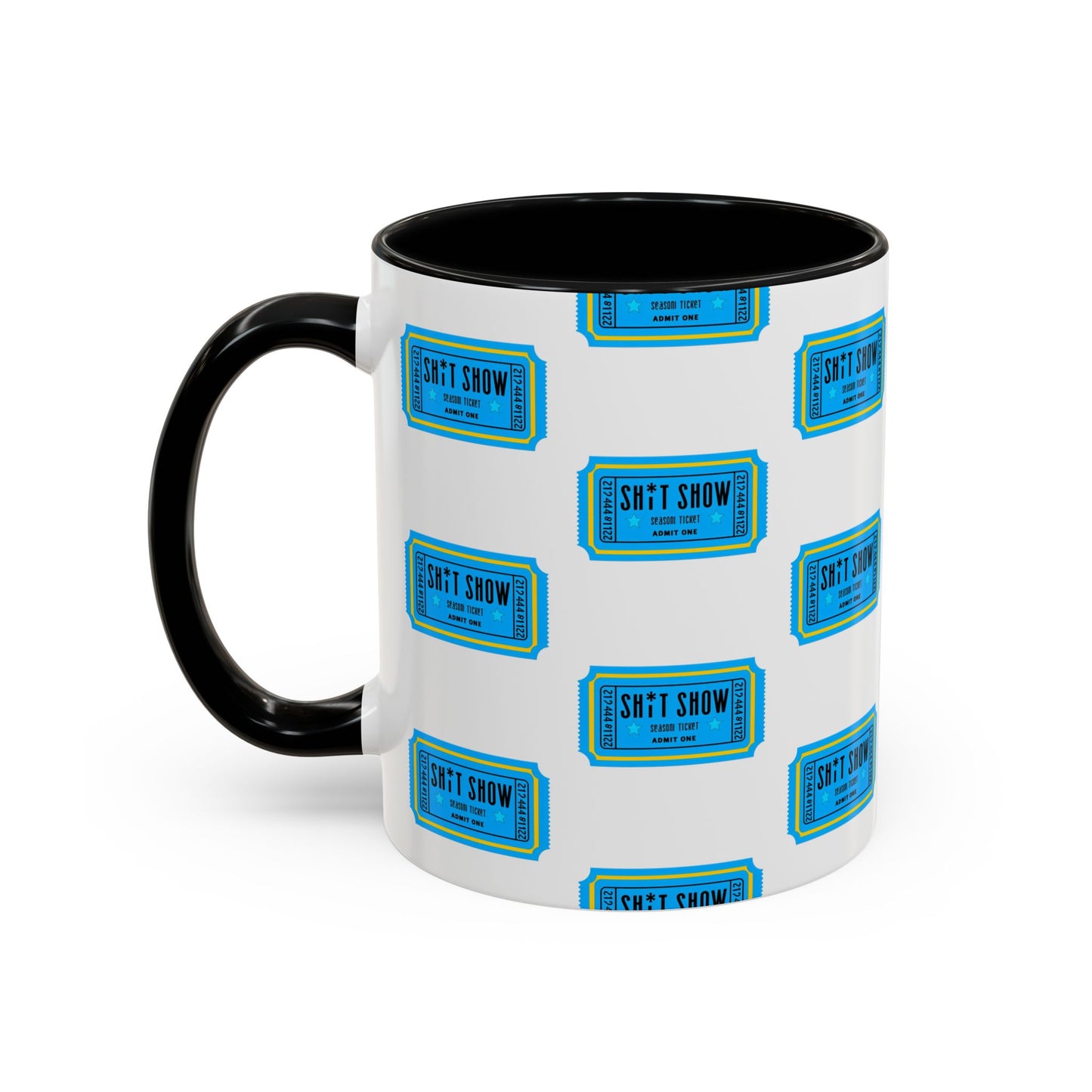 Accent Coffee Mug - 'Sh*t Snow' Design - Fun Gift for Coffee Lovers, Funny Mug for Winter, Unique Holiday Present, Hot Cocoa Cup