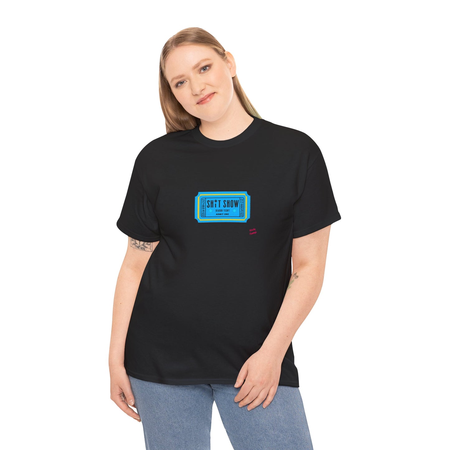 Vintage-Inspired Movie Ticket Graphic Tee, Unisex Heavy Cotton Tee, Retro Movie Night Shirt, Trendy Casual Wear, Gift for Him/Her