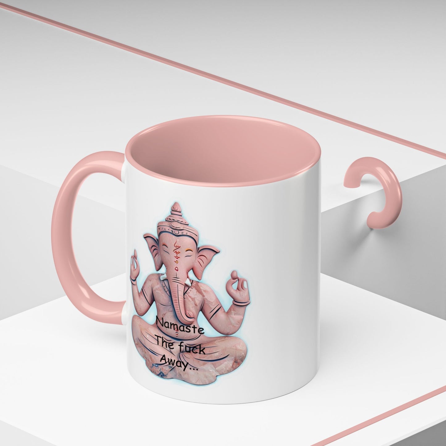 Namaste the F*ck Away Coffee Mug | Yoga Gift | Funny Mug | Meditation Style | Unique Office Drinkware | Zen Decor