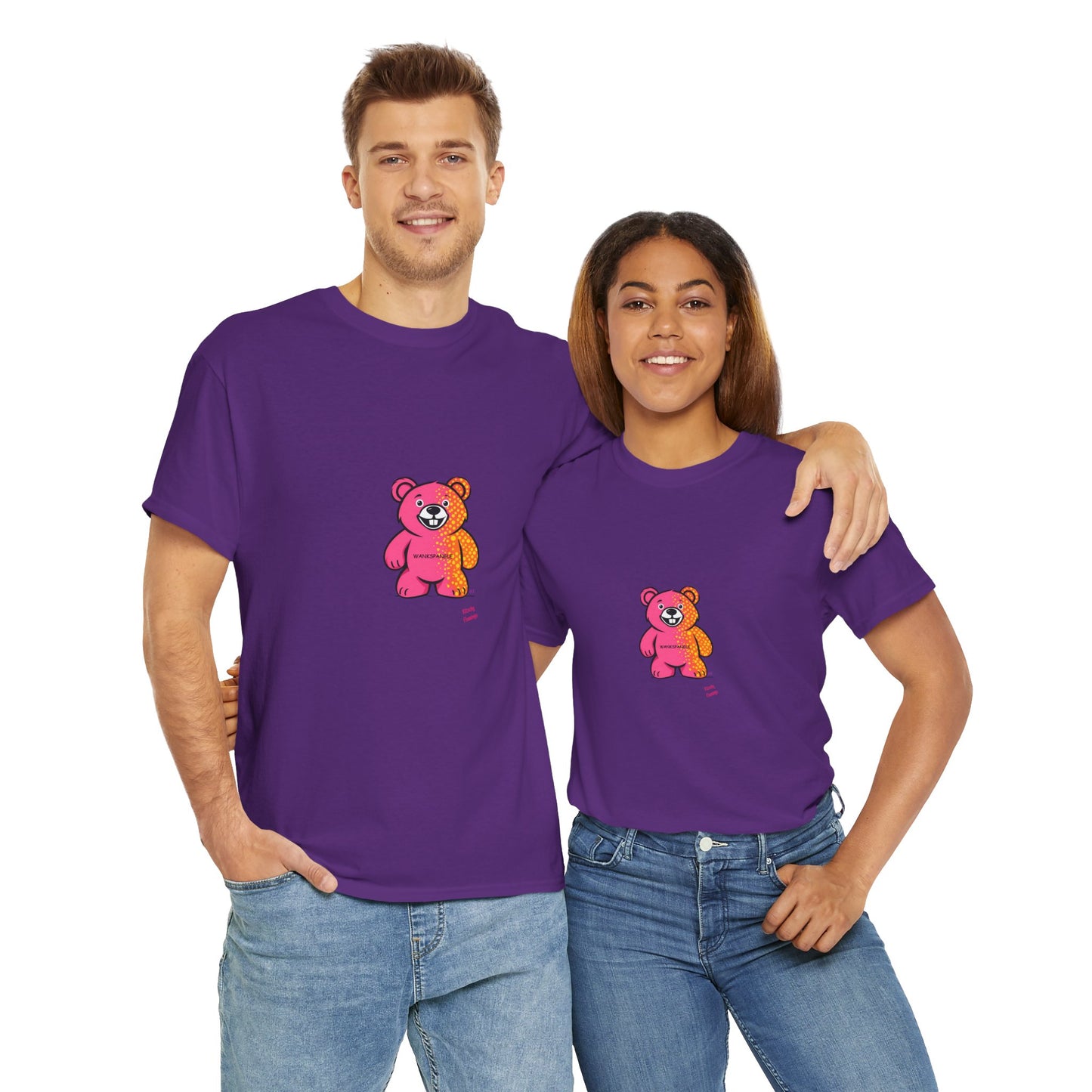 Cute Cartoon Swear Bear Tee, Fun Graphic T-Shirt, Unisex Gift, Summer Wear, Casual Fashion, Funny T-shirt