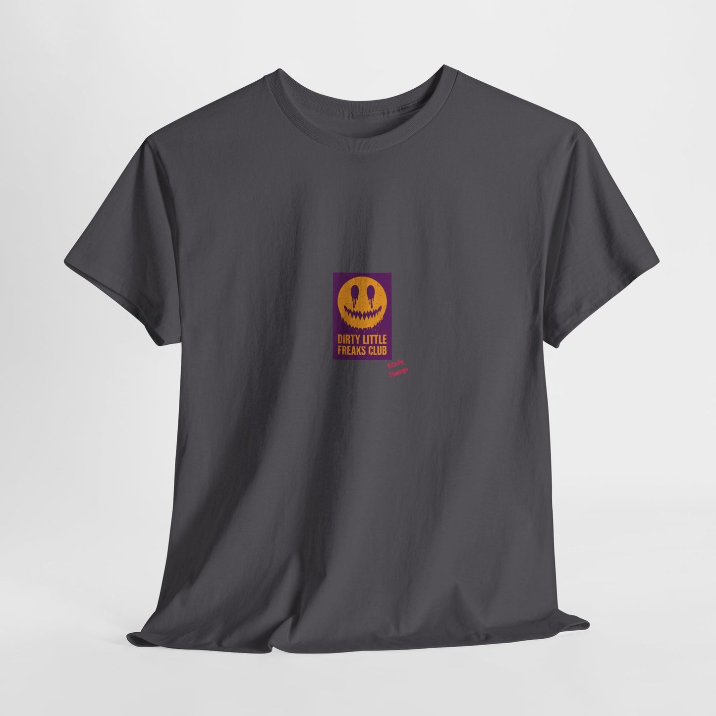 "Dirty Little Freaks Club" Unisex Heavy Cotton Tee, Casual Shirt, Graphic Tee, Trendy Outfit, Gift for Friends, Streetwear Essential