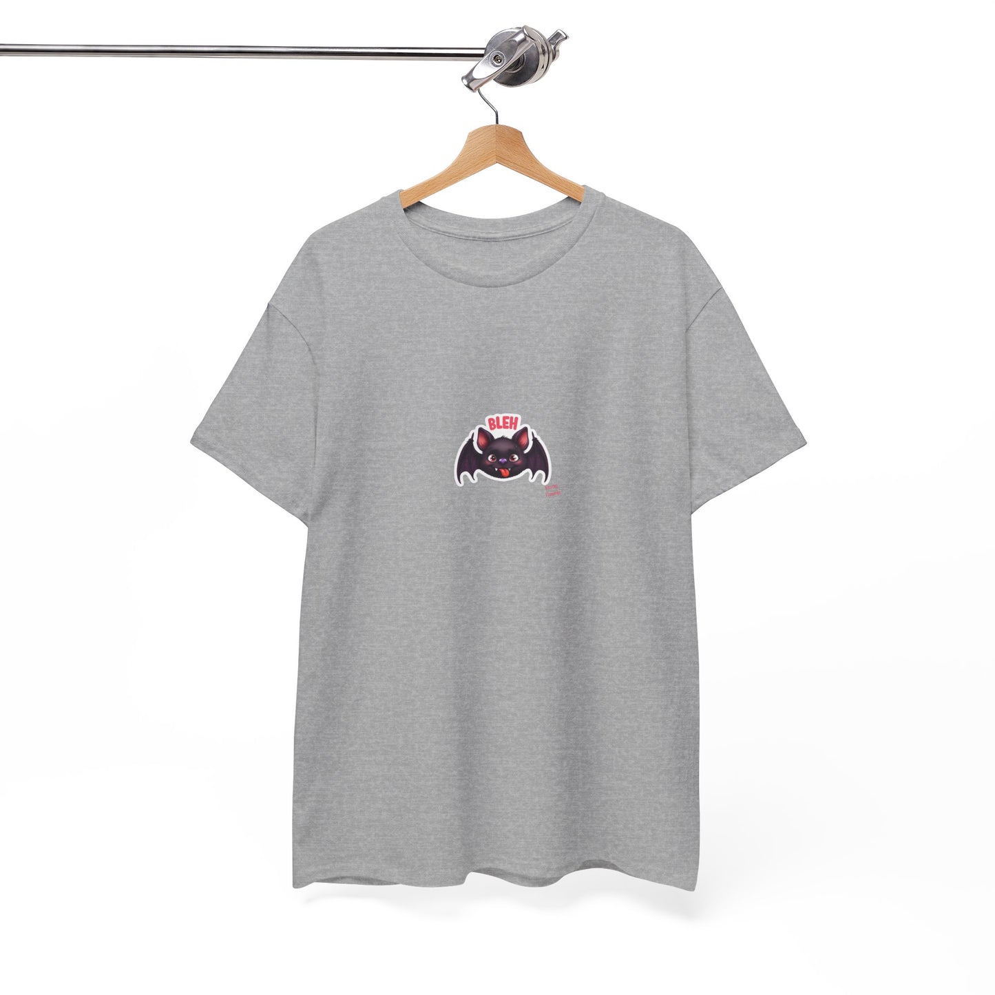 Cute Bat Graphic Unisex Heavy Cotton Tee, Halloween Shirt, Spooky Graphic Tee, Gift for Bat Lovers, Casual Wear, Fall Fashion