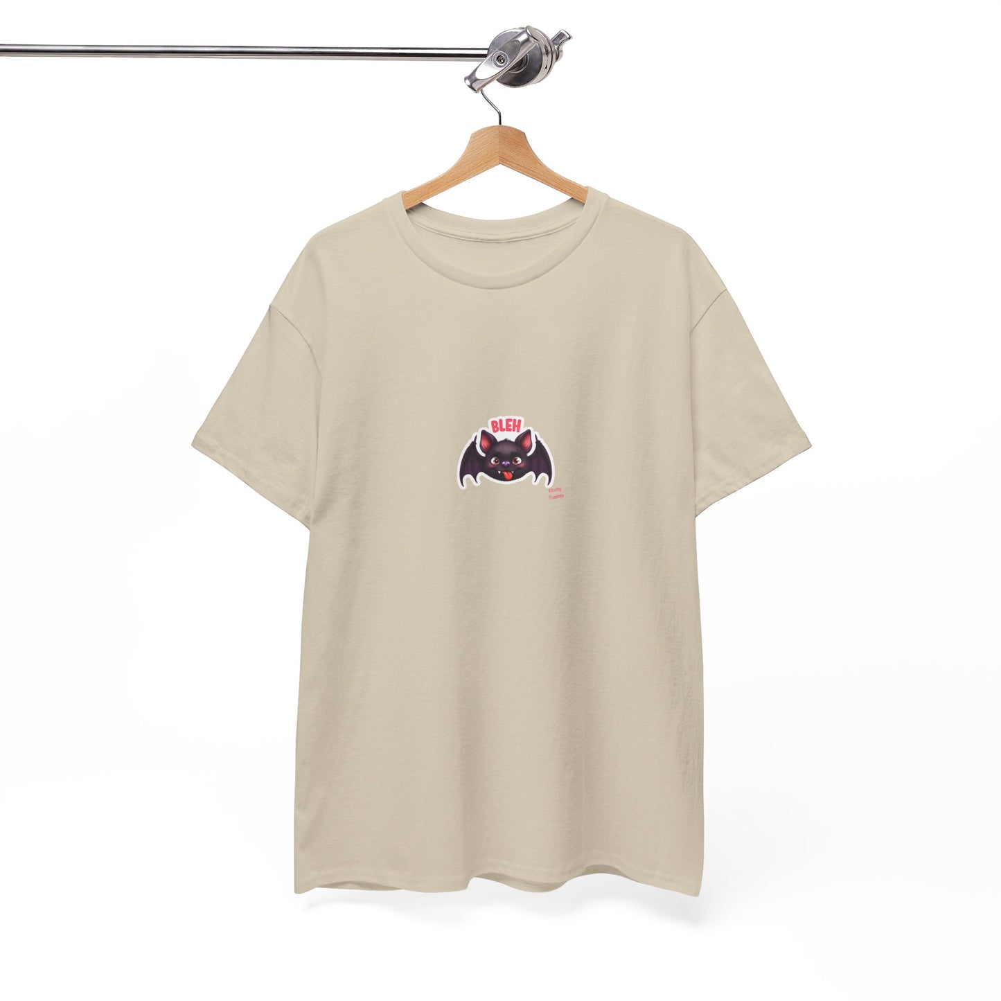 Cute Bat Graphic Unisex Heavy Cotton Tee, Halloween Shirt, Spooky Graphic Tee, Gift for Bat Lovers, Casual Wear, Fall Fashion