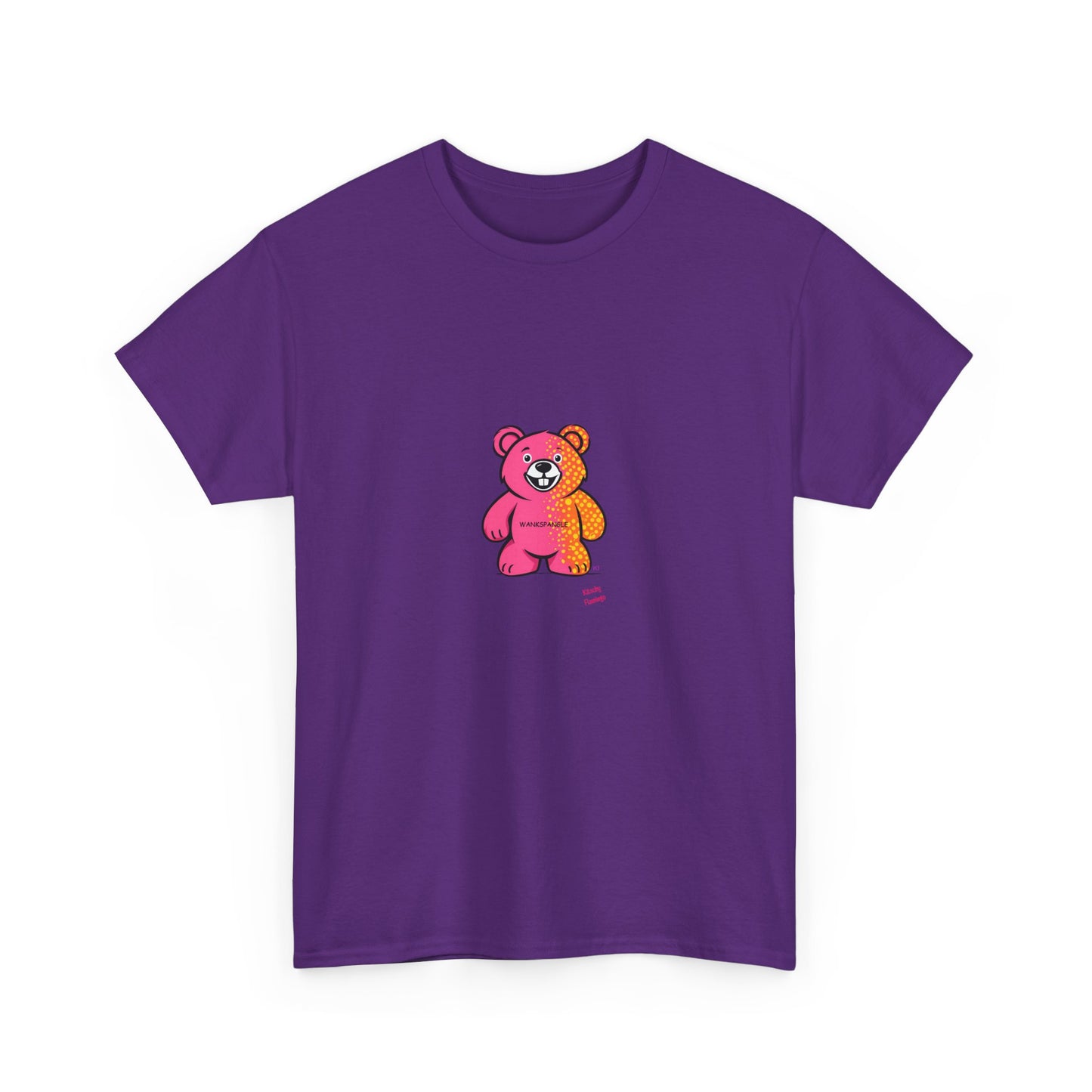 Cute Cartoon Swear Bear Tee, Fun Graphic T-Shirt, Unisex Gift, Summer Wear, Casual Fashion, Funny T-shirt