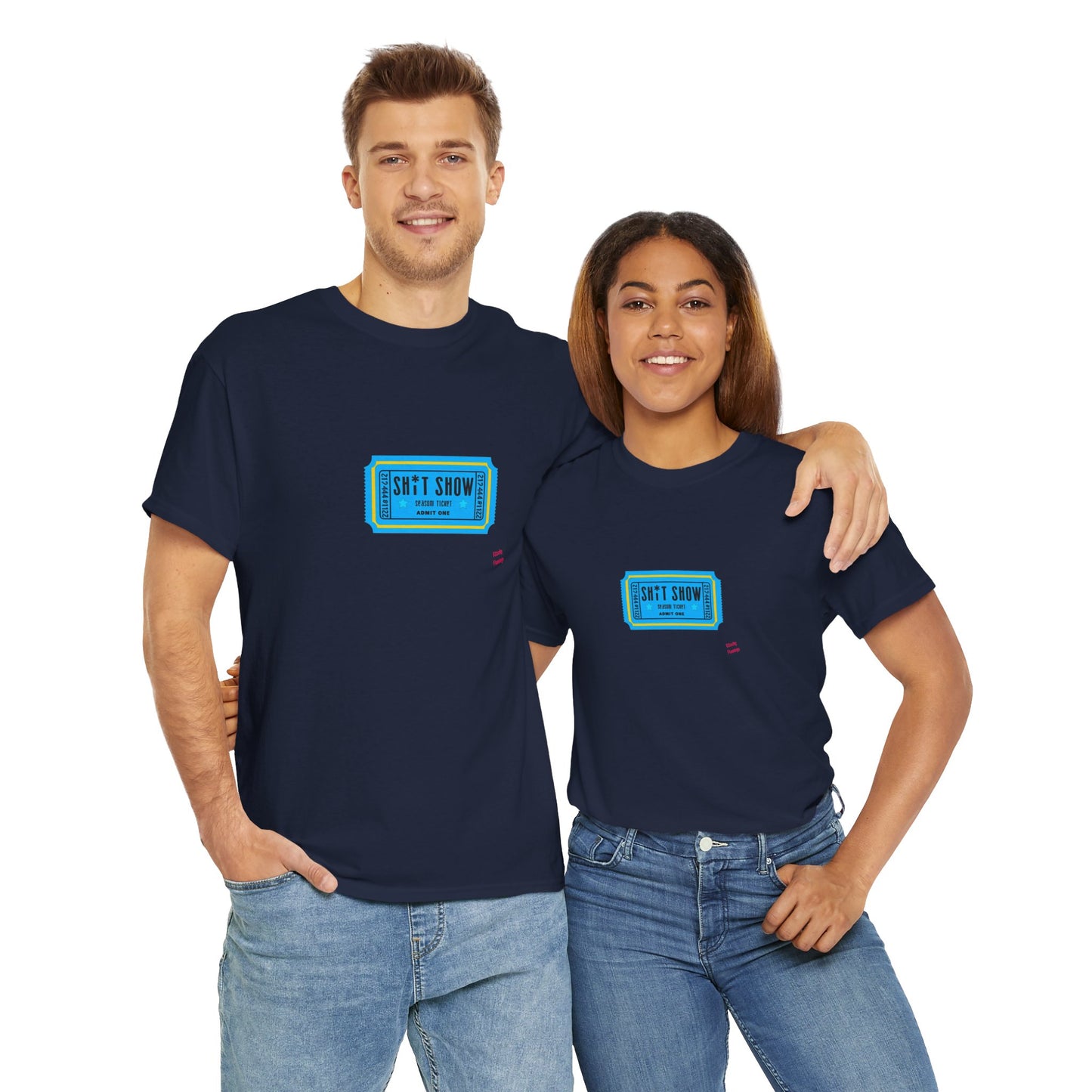 Vintage-Inspired Movie Ticket Graphic Tee, Unisex Heavy Cotton Tee, Retro Movie Night Shirt, Trendy Casual Wear, Gift for Him/Her
