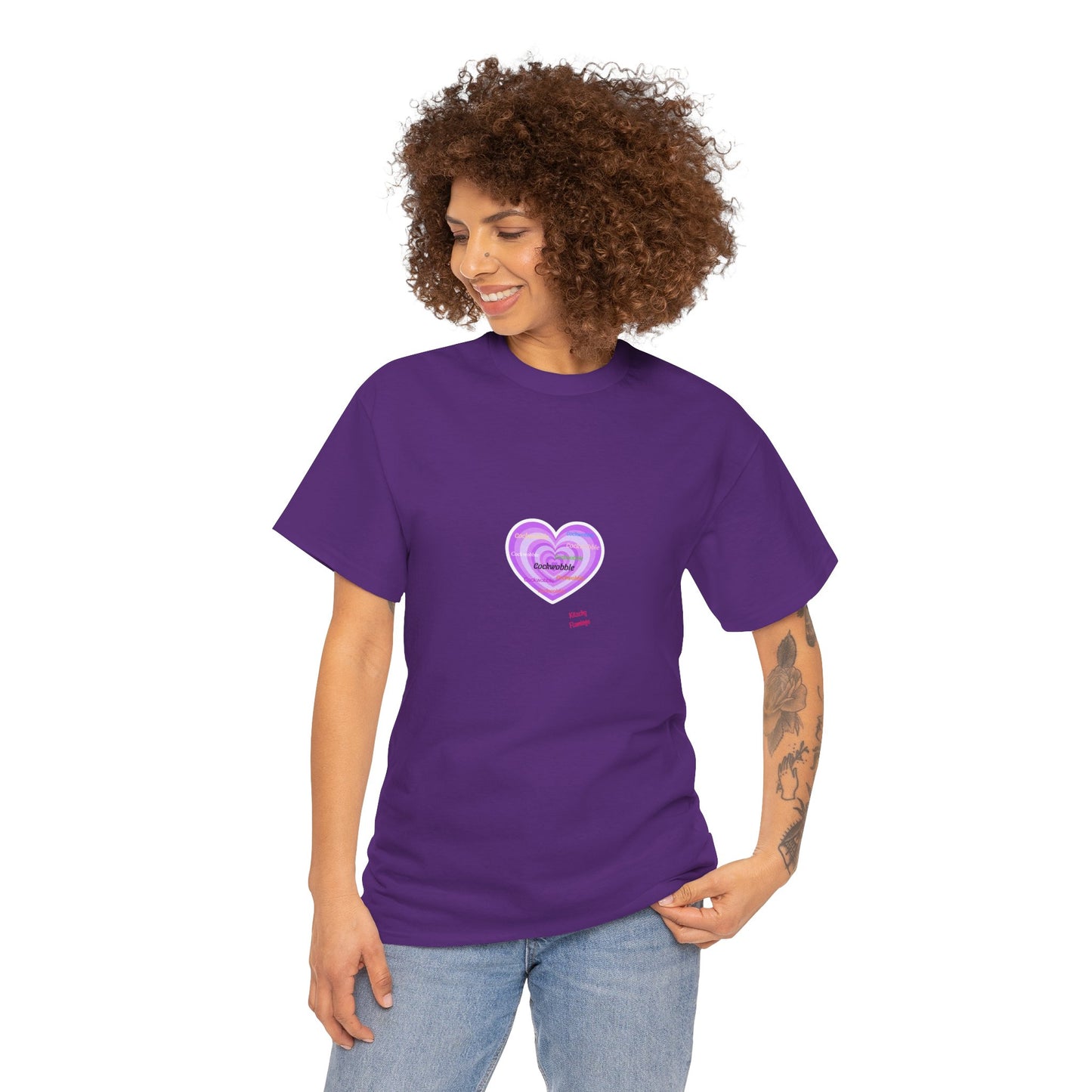Heartfelt Rude Unisex Heavy Cotton Tee, Casual Wear, Gift for Couples, Everyday Comfort, Funny Graphic Tee